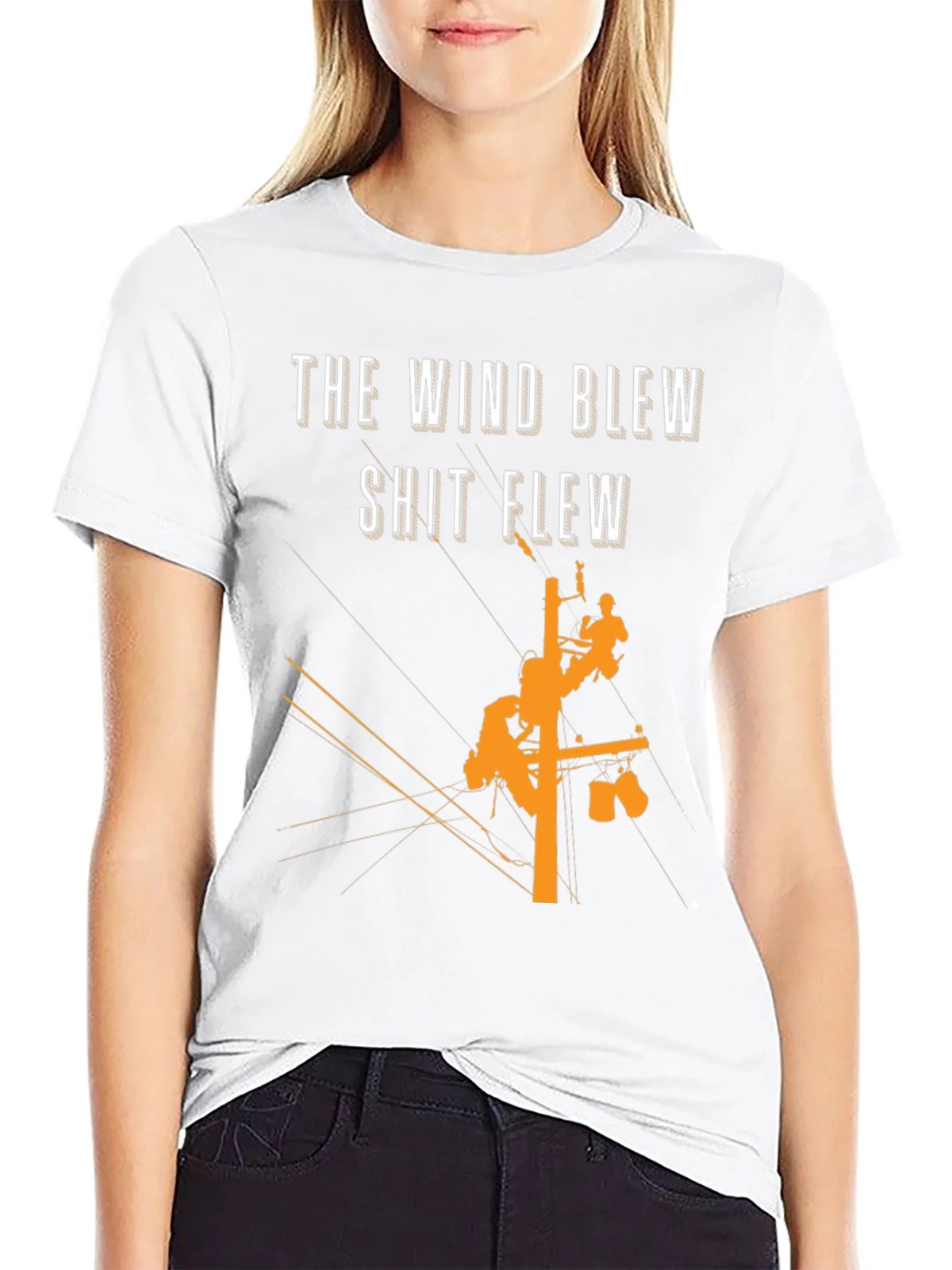 The Wind Blew T-Shirt Lineman Crew Shirt product image 8