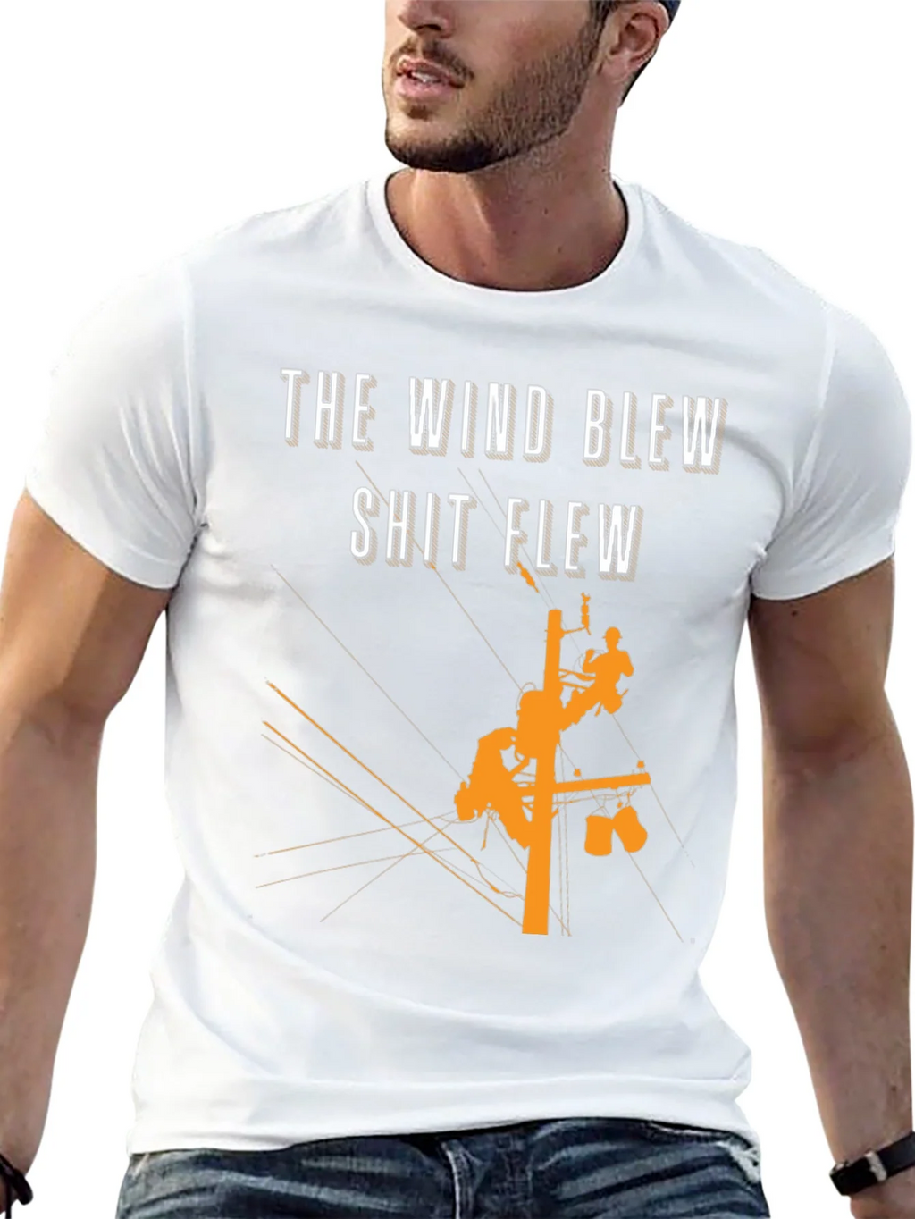 The Wind Blew T-Shirt Lineman Crew Shirt product image 12