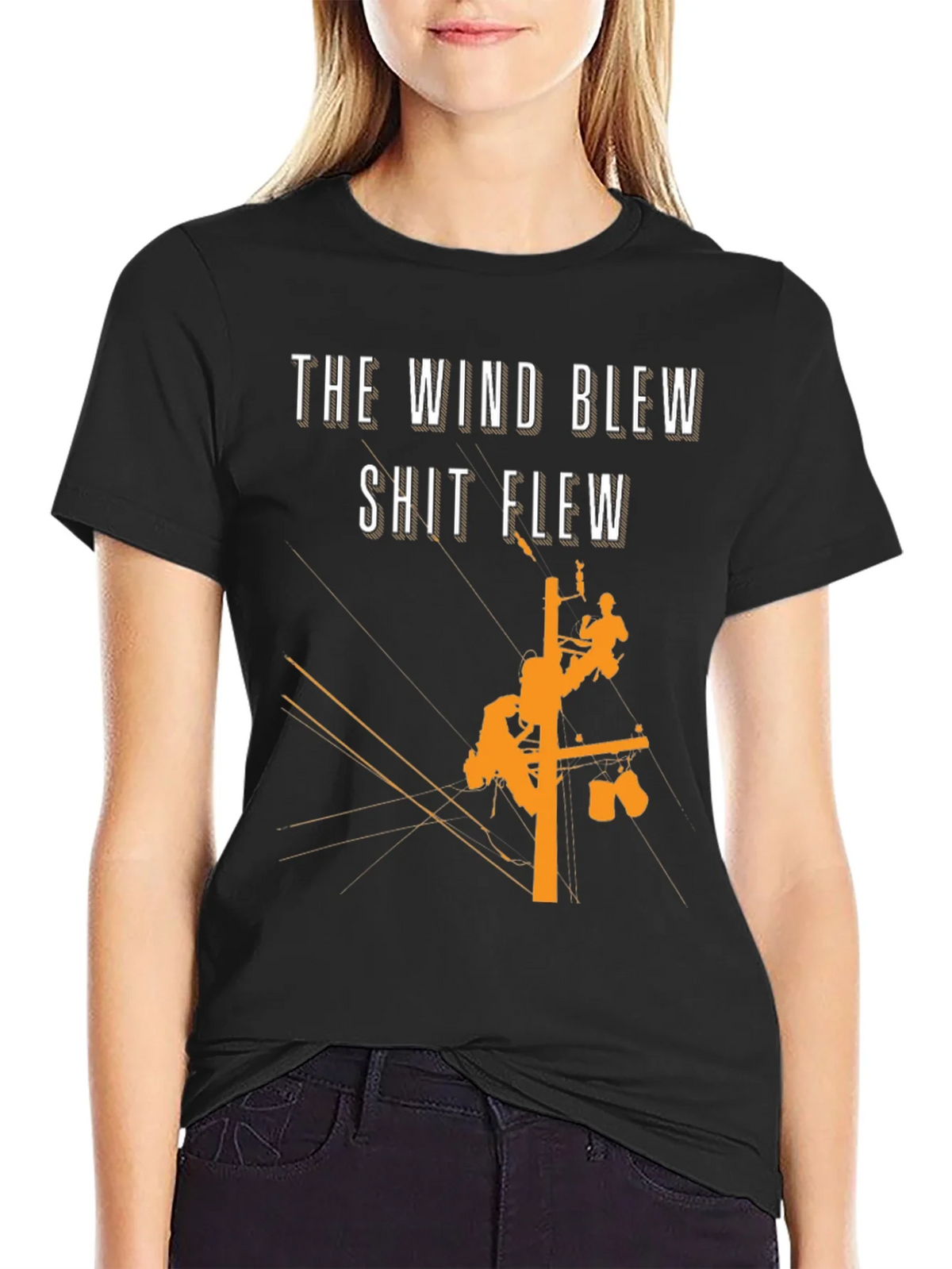 The Wind Blew T-Shirt Lineman Crew Shirt product image 2