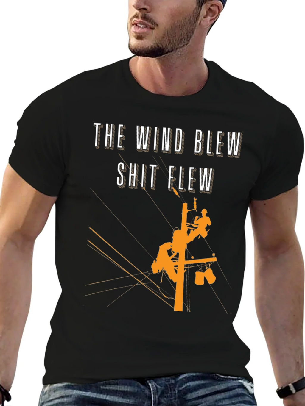 The Wind Blew T-Shirt Lineman Crew Shirt product image 6
