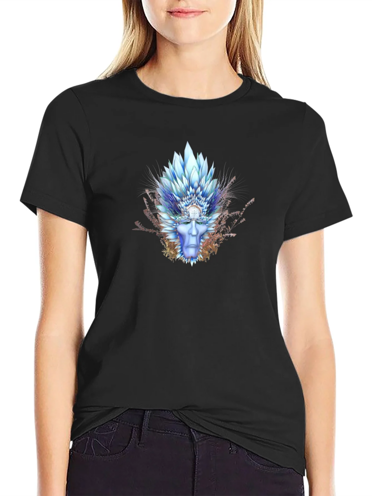 Mystic Ice King Graphic Tee - Premium Black T-Shirt product image 2