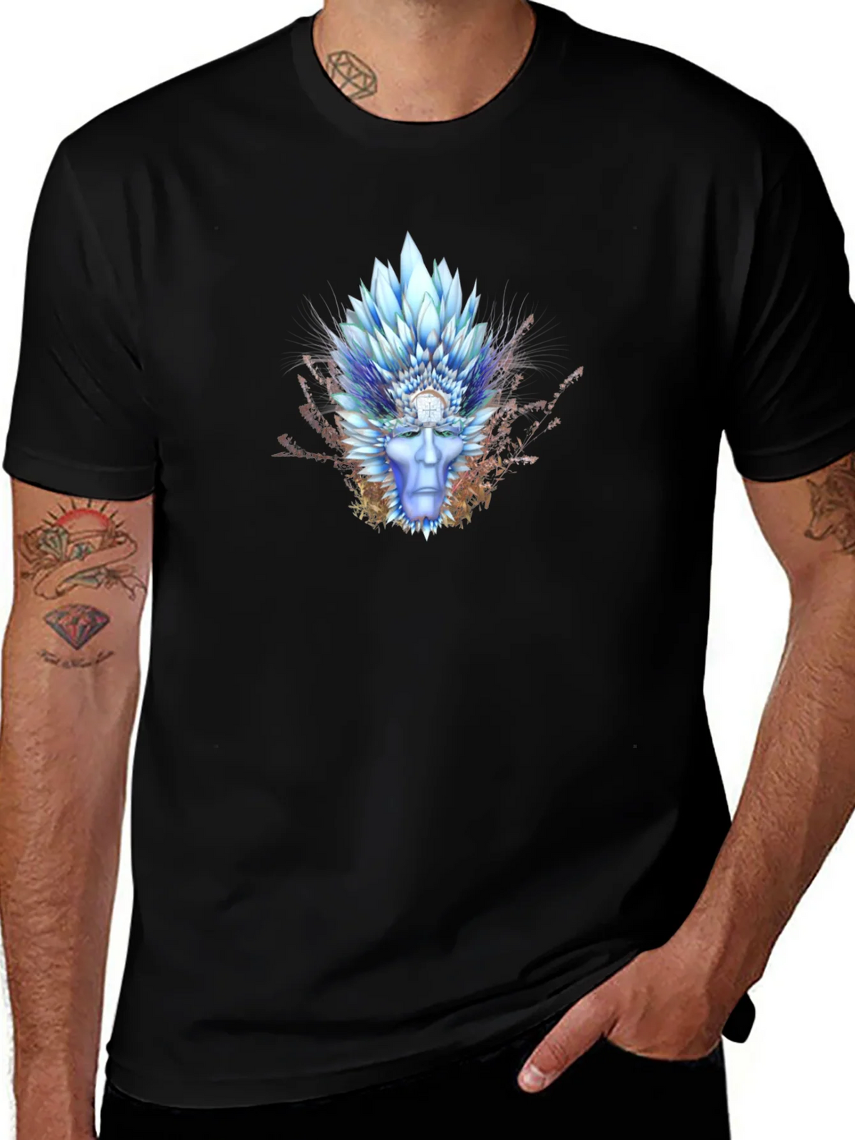 Mystic Ice King Graphic Tee - Premium Black T-Shirt product image 1