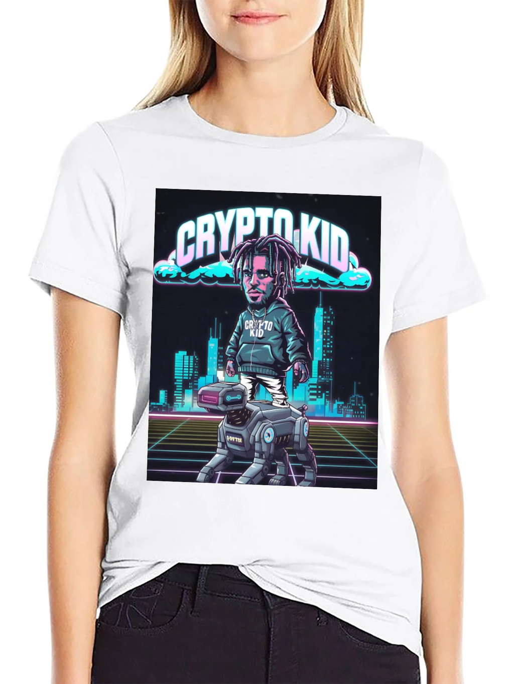 Crypto Kid T-Shirt: Cyberpunk Style product image 8