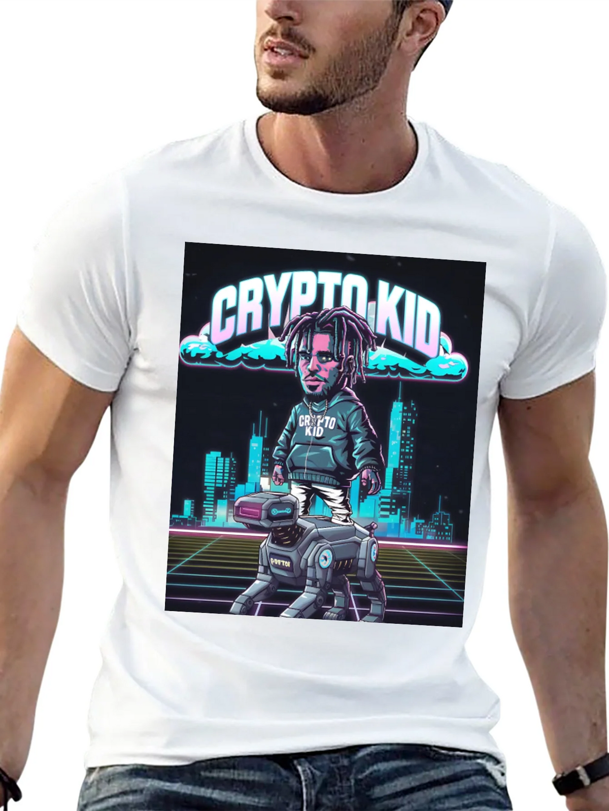 Crypto Kid T-Shirt: Cyberpunk Style product image 12