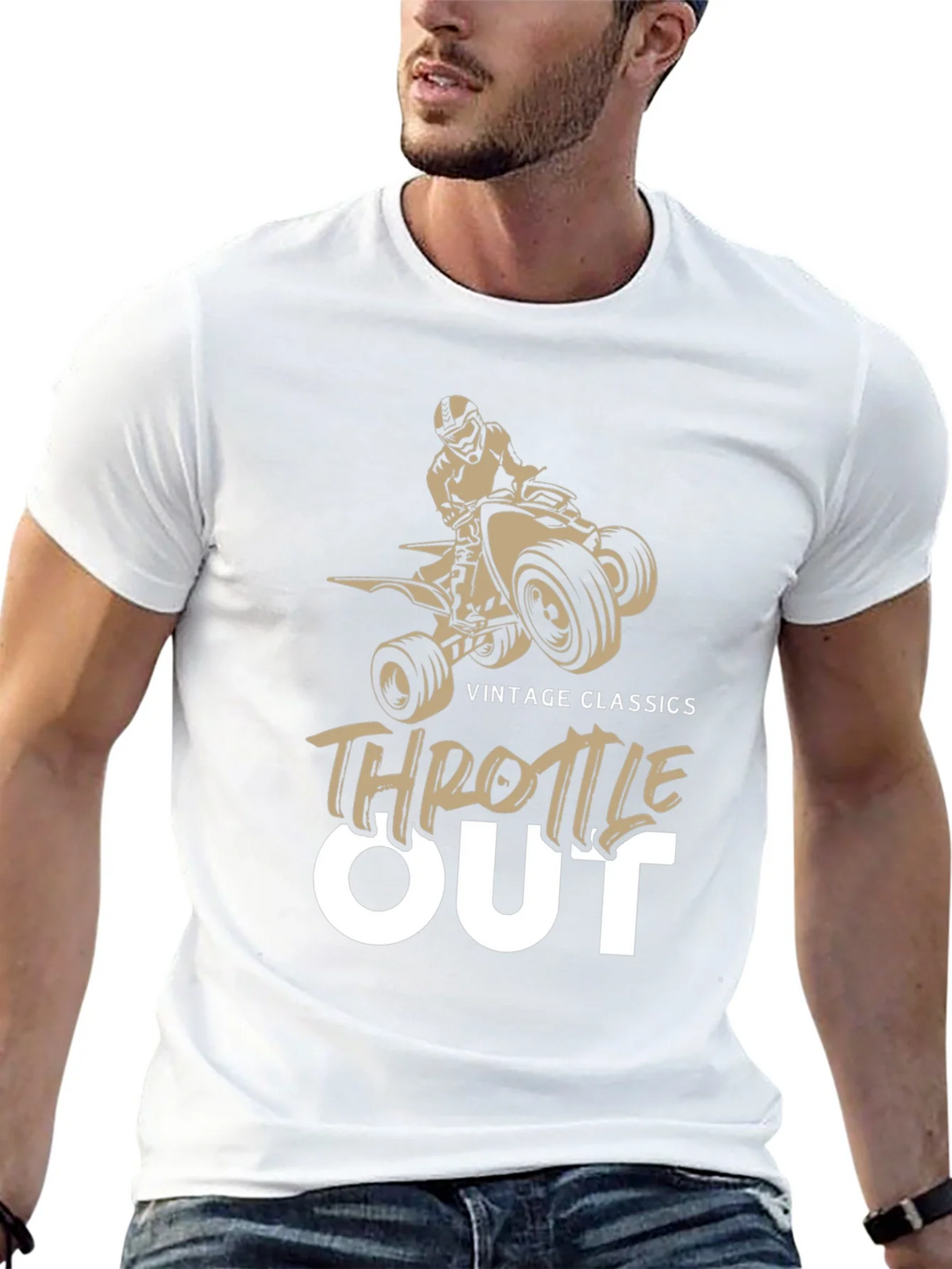 Throttle Out Vintage Classics ATV T-Shirt product image 12