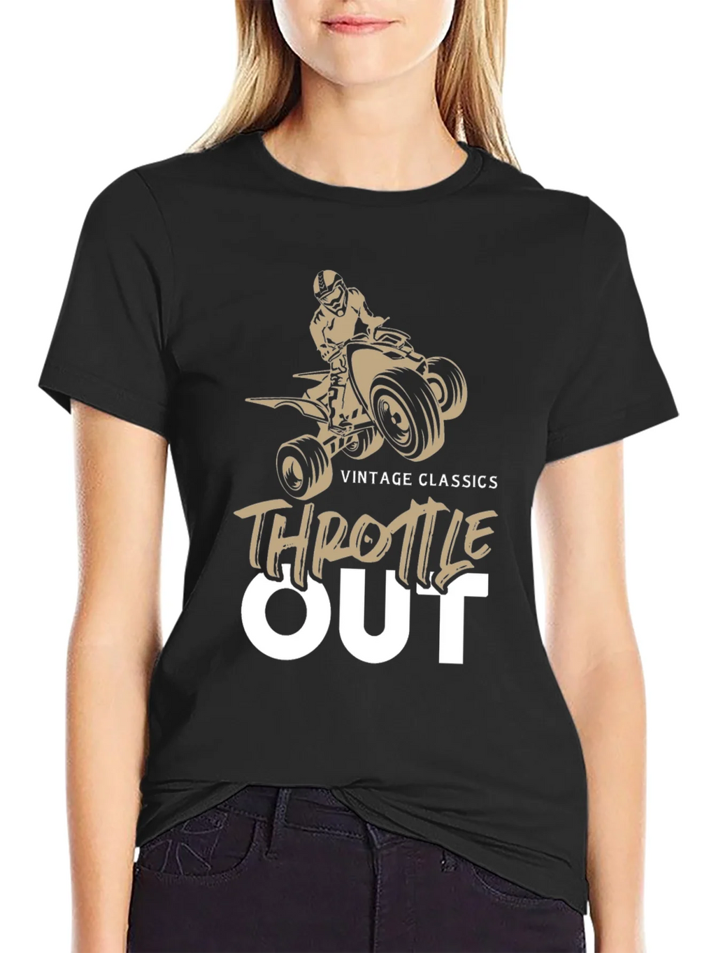 Throttle Out Vintage Classics ATV T-Shirt product image 2