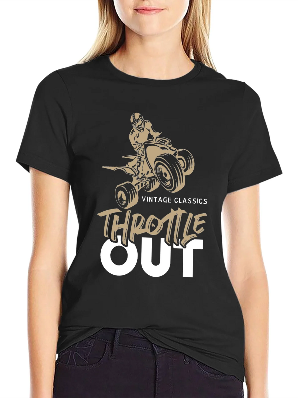 Throttle Out Vintage Classics ATV T-Shirt product image 2