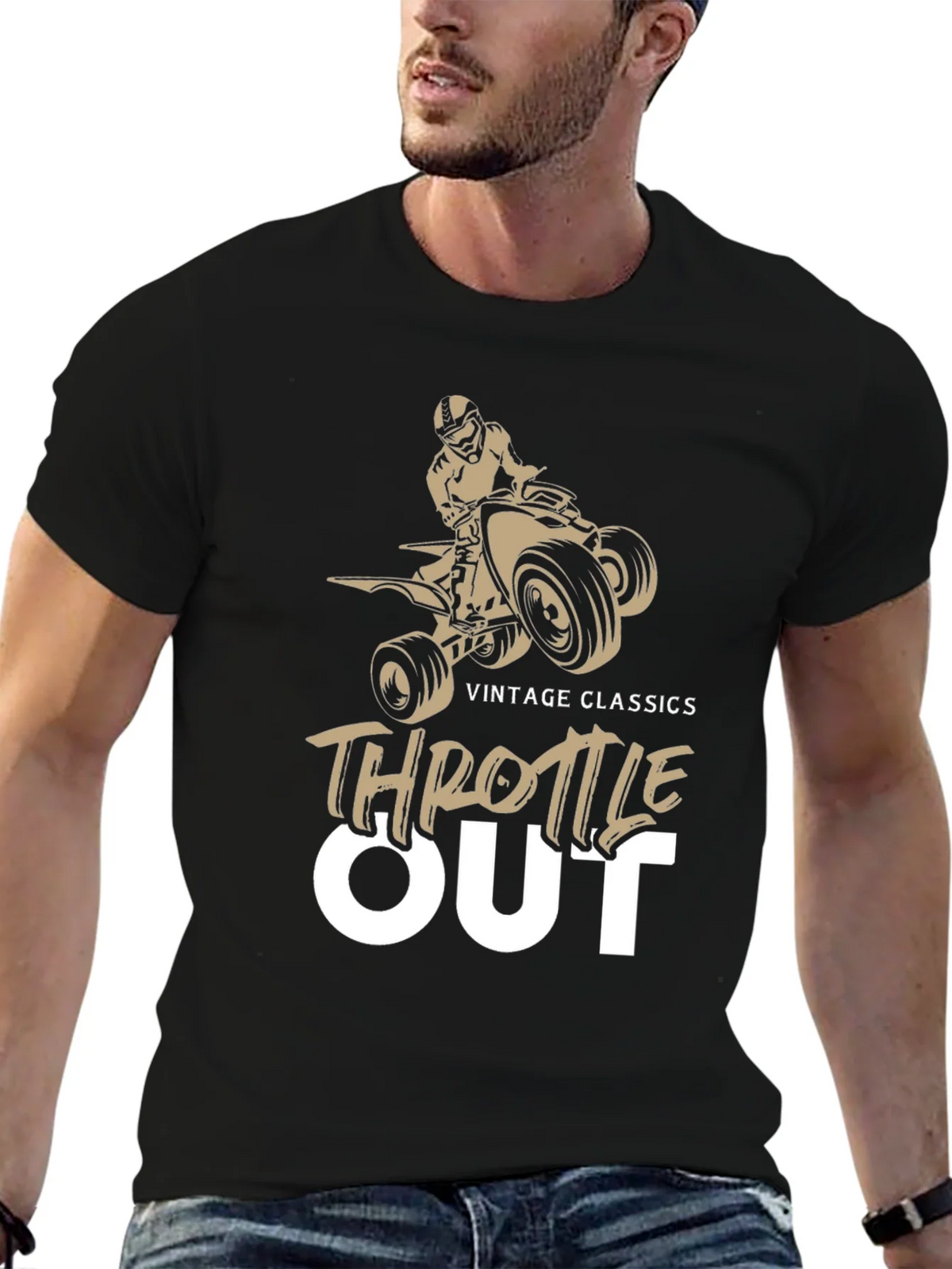 Throttle Out Vintage Classics ATV T-Shirt product image 6