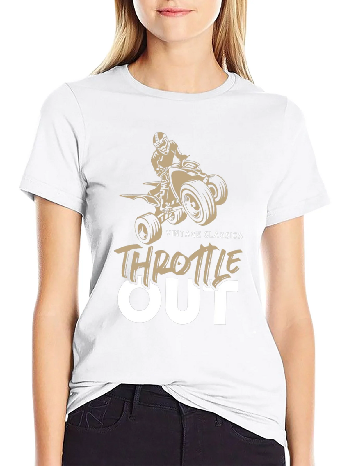 Throttle Out Vintage Classics ATV T-Shirt product image 8