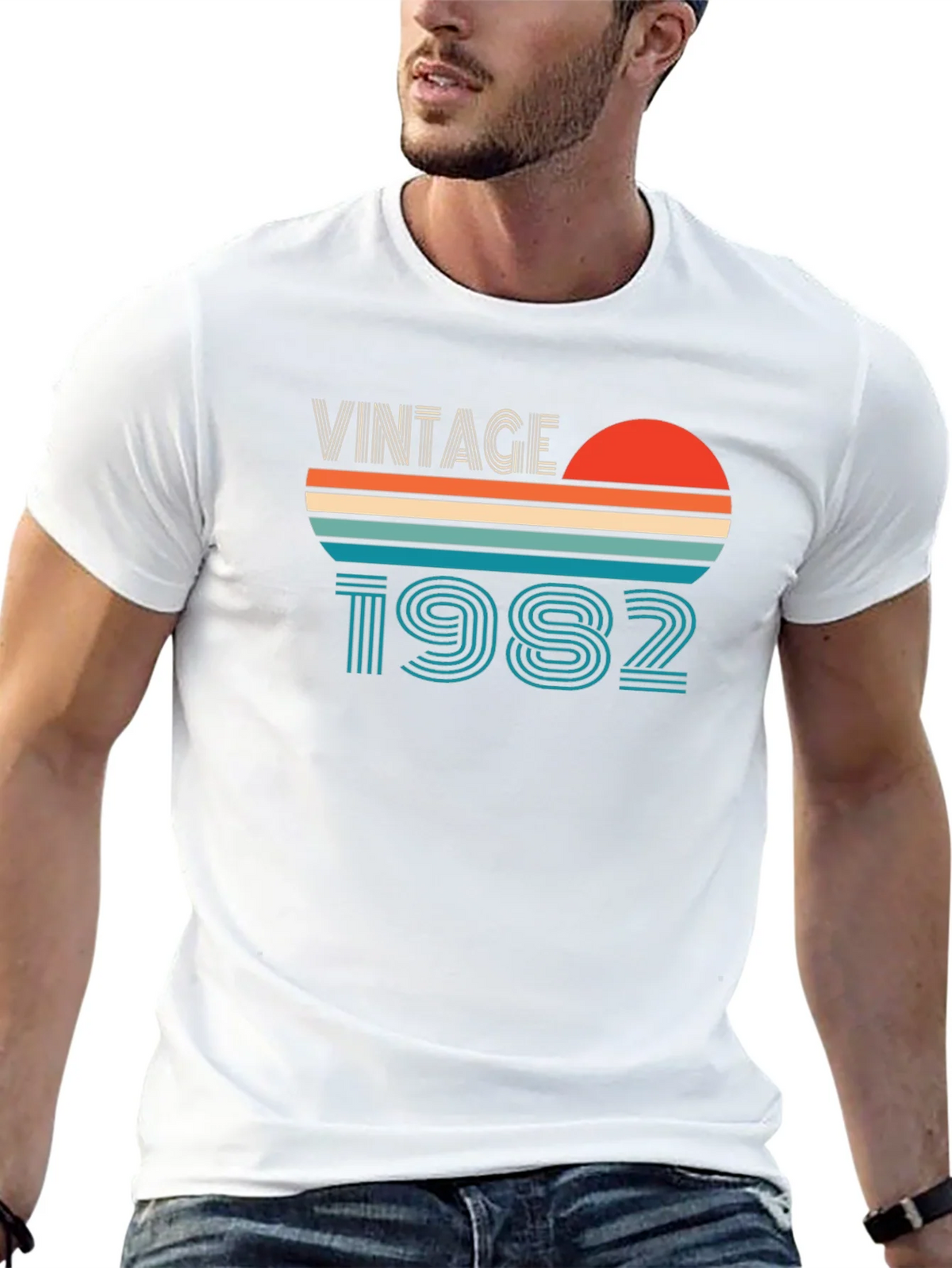 Vintage 1982 Graphic Tee - Retro Birthday Shirt product image 12