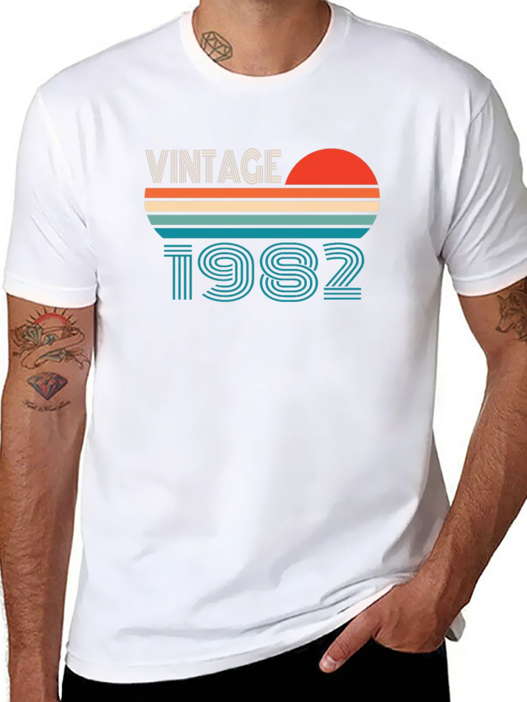 Vintage 1982 Graphic Tee - Retro Birthday Shirt product image 7
