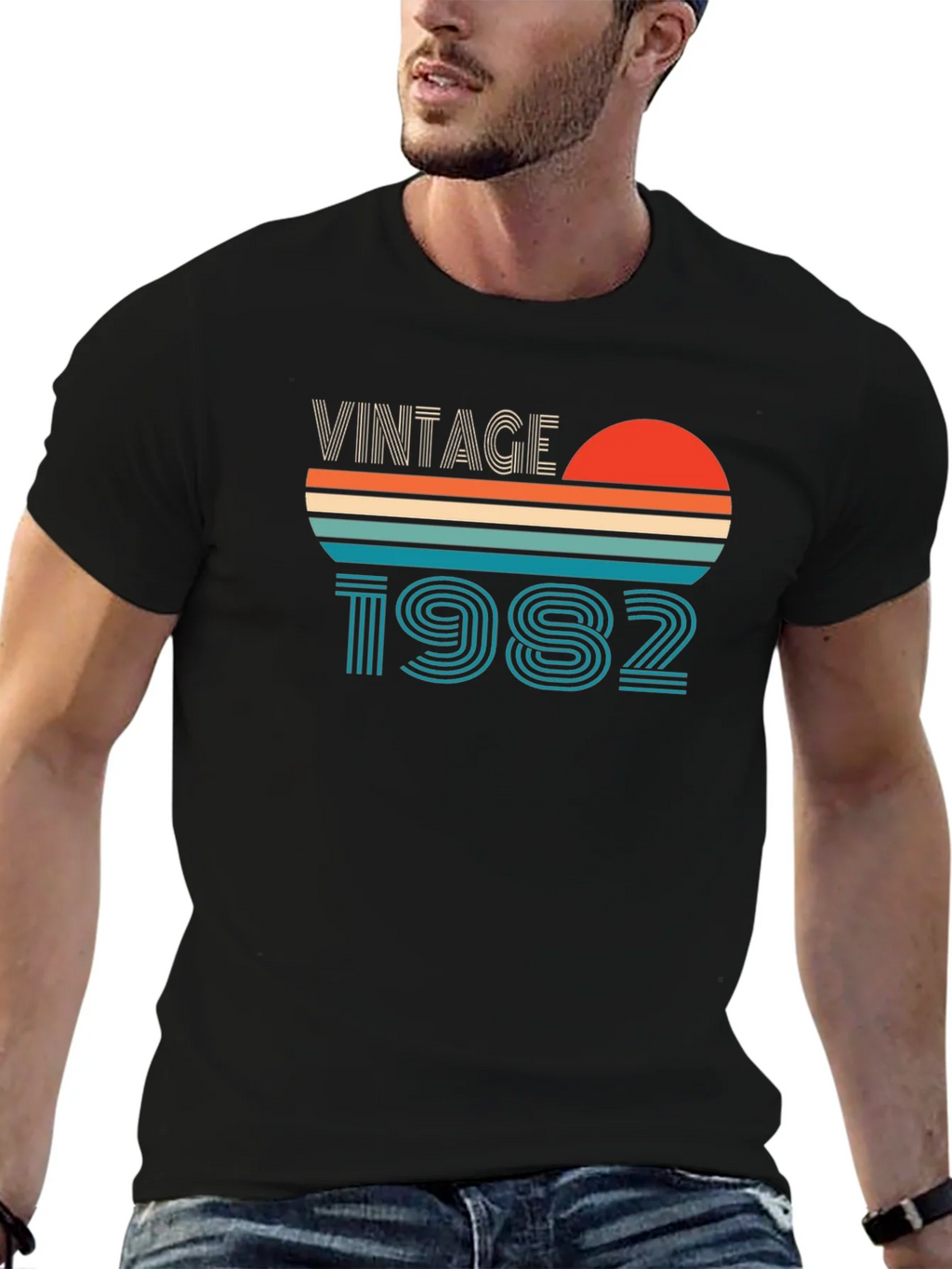 Vintage 1982 Graphic Tee - Retro Birthday Shirt product image 6