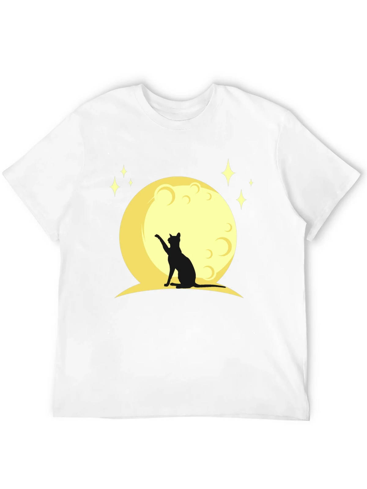 Black Cat Moon Graphic T-Shirt product image 11
