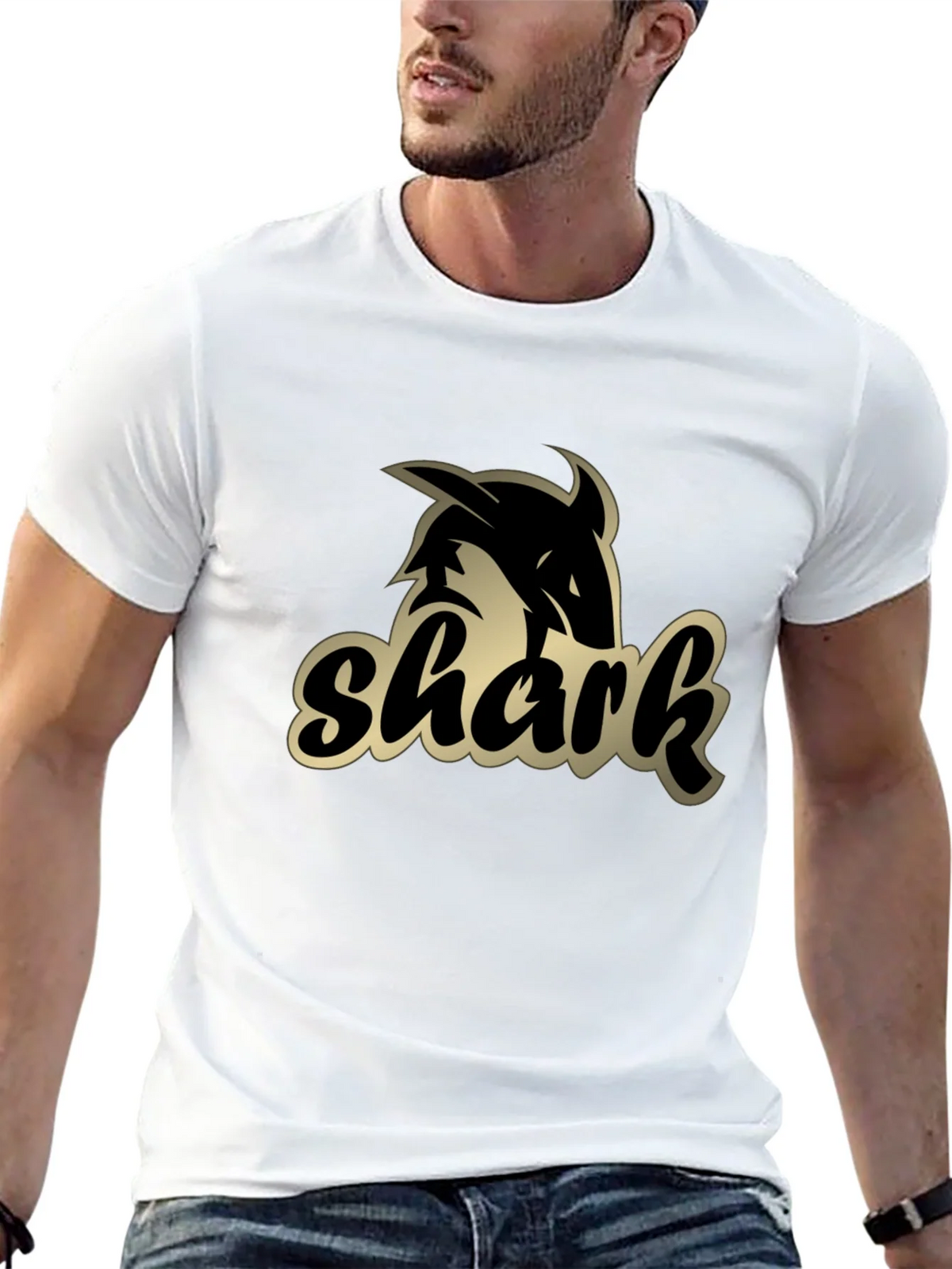 Shark Graphic Black T-Shirt product image 9