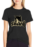 Shark Graphic Black T-Shirt product image 1