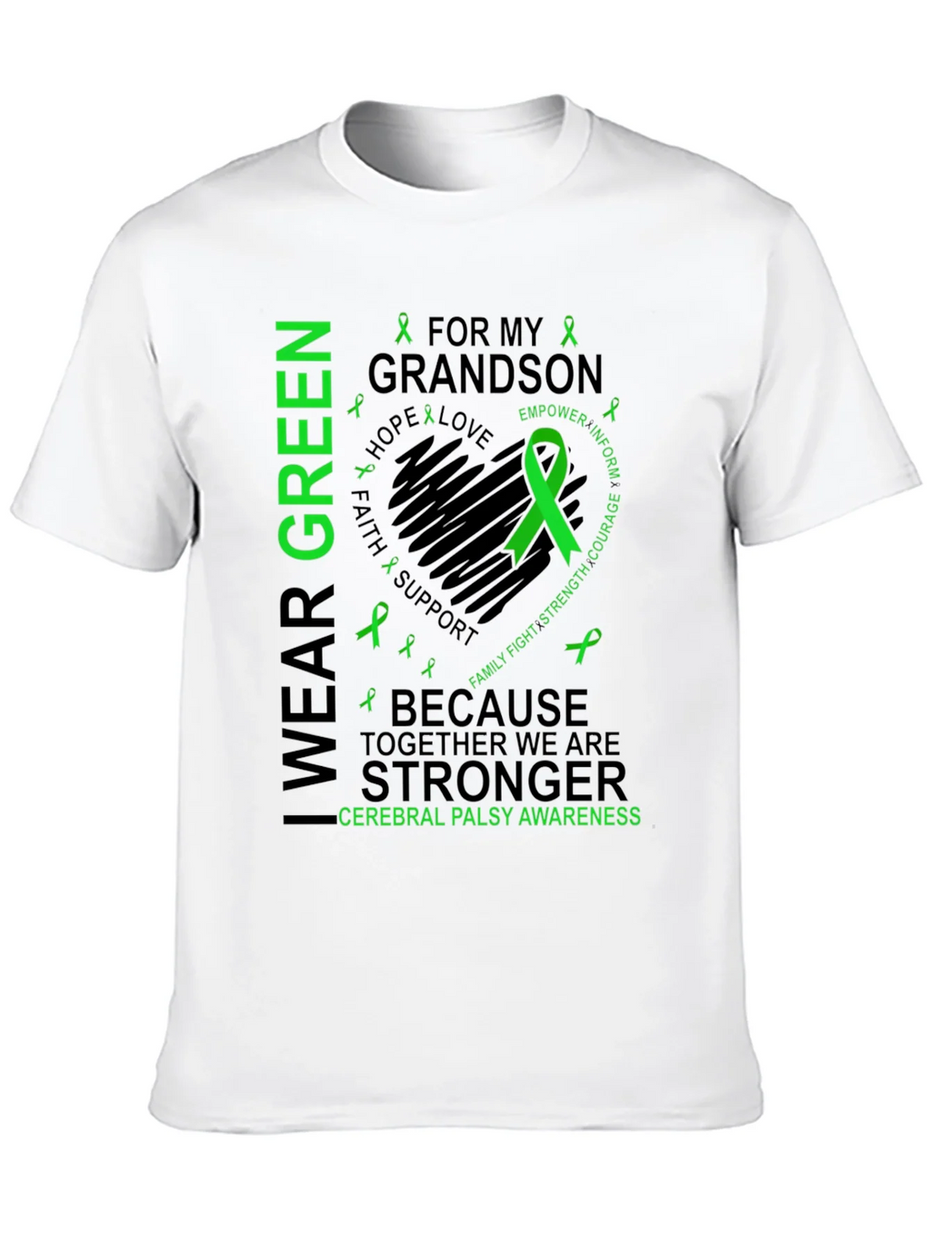 I Wear Green for My Grandson Cerebral Palsy Awareness product image 9