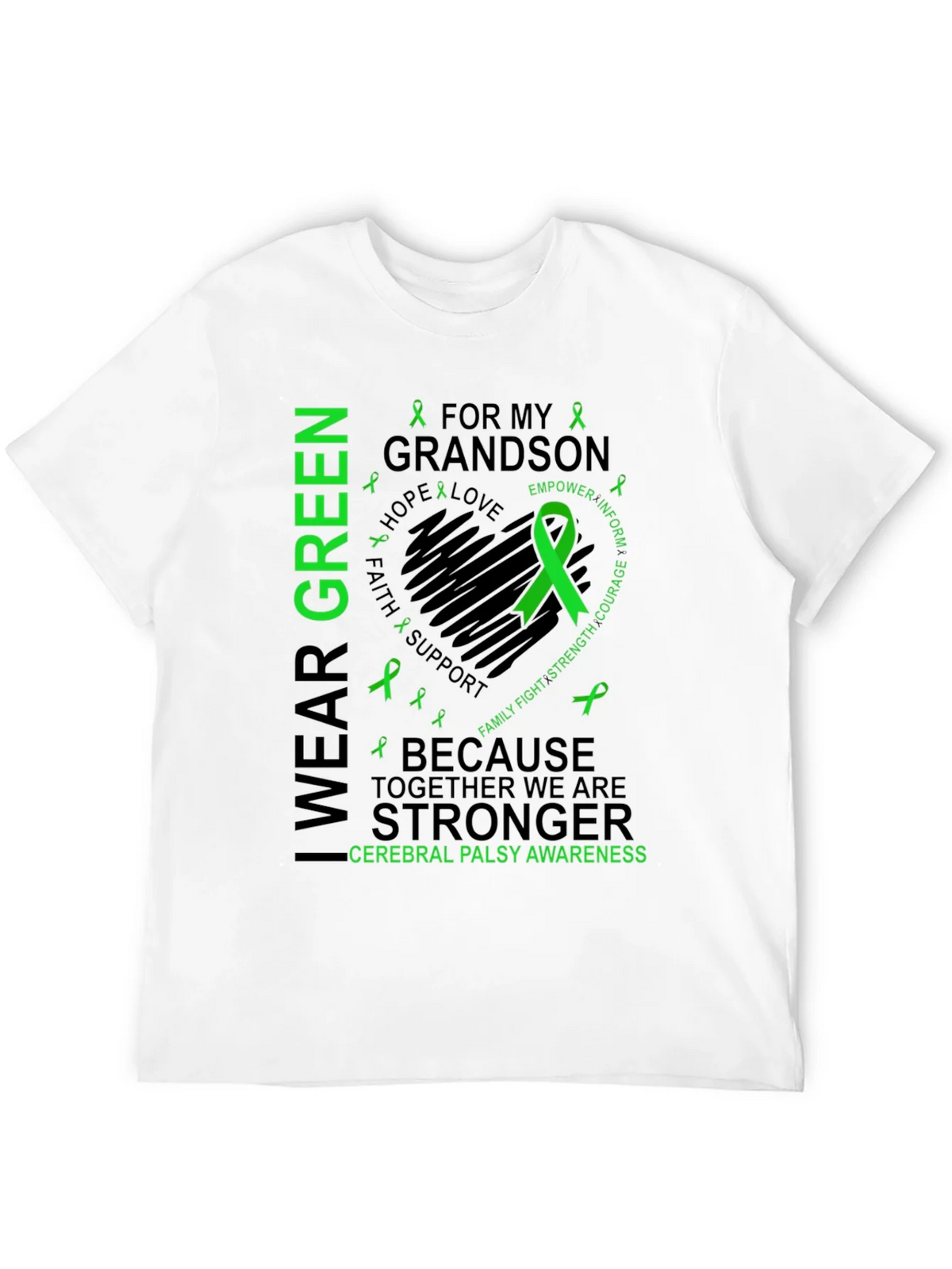I Wear Green for My Grandson Cerebral Palsy Awareness product image 11