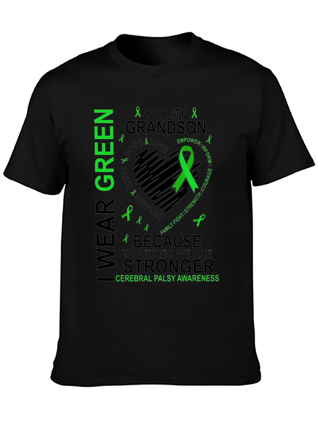 I Wear Green for My Grandson Cerebral Palsy Awareness product image 3