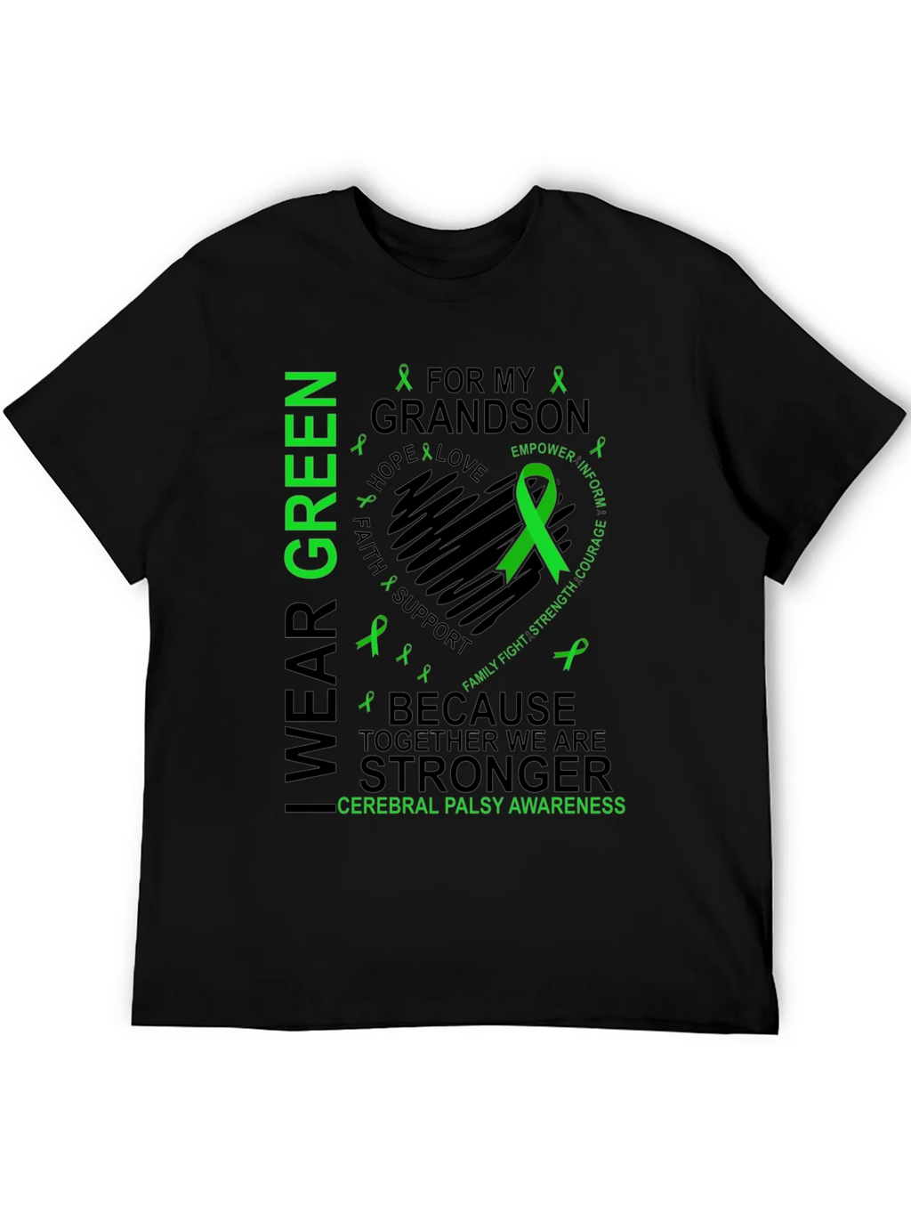 I Wear Green for My Grandson Cerebral Palsy Awareness product image 5