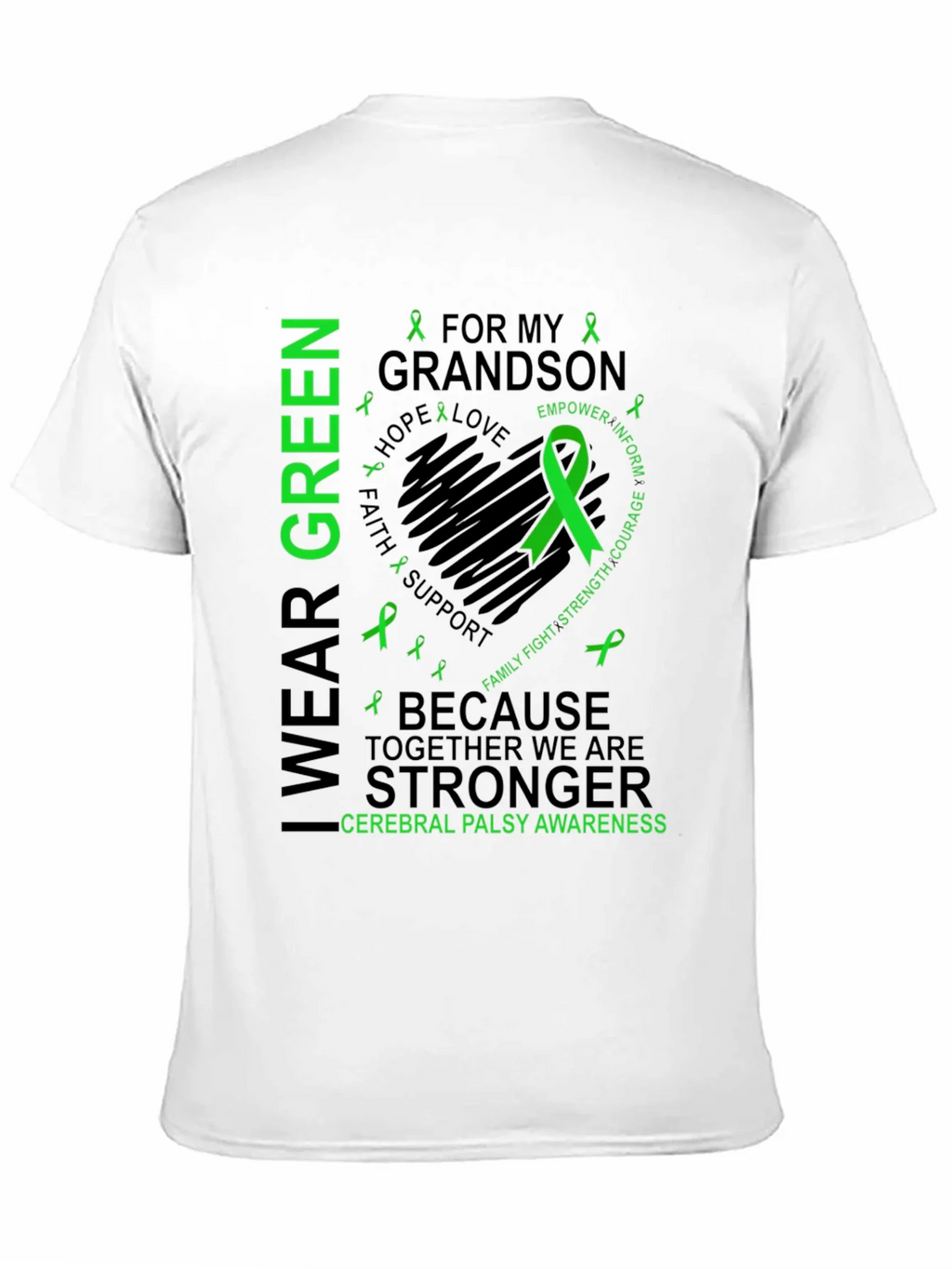 I Wear Green for My Grandson Cerebral Palsy Awareness product image 10