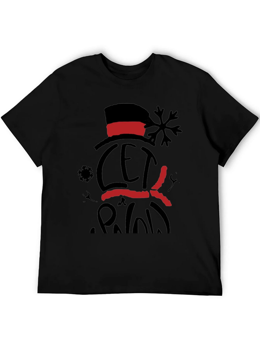 Festive Snowman Graphic Tee - Let it Snow product image 5