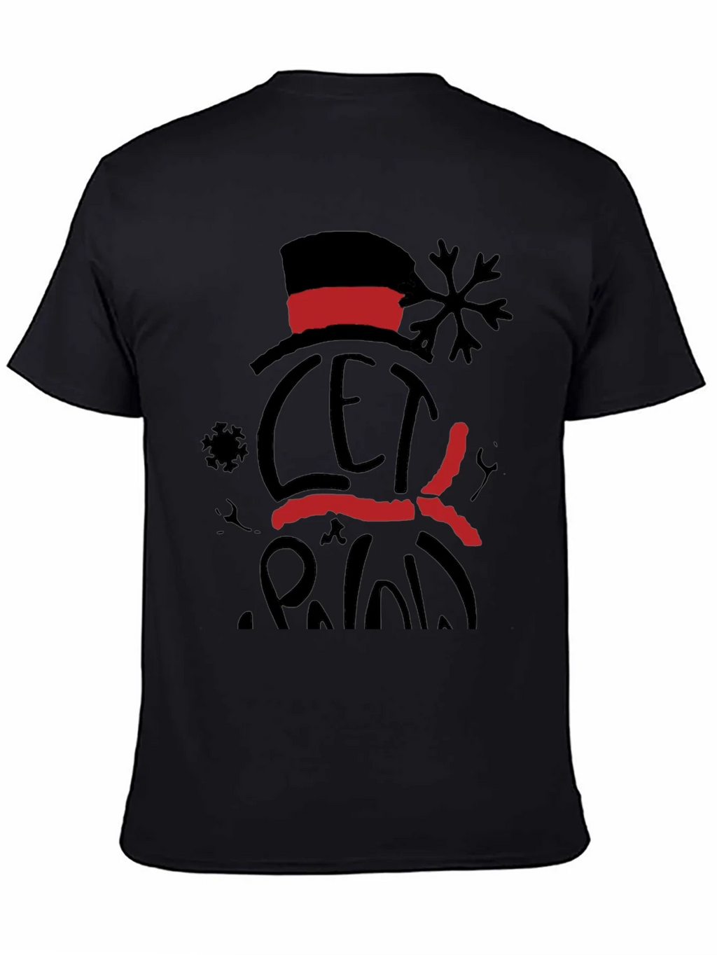 Festive Snowman Graphic Tee - Let it Snow product image 4