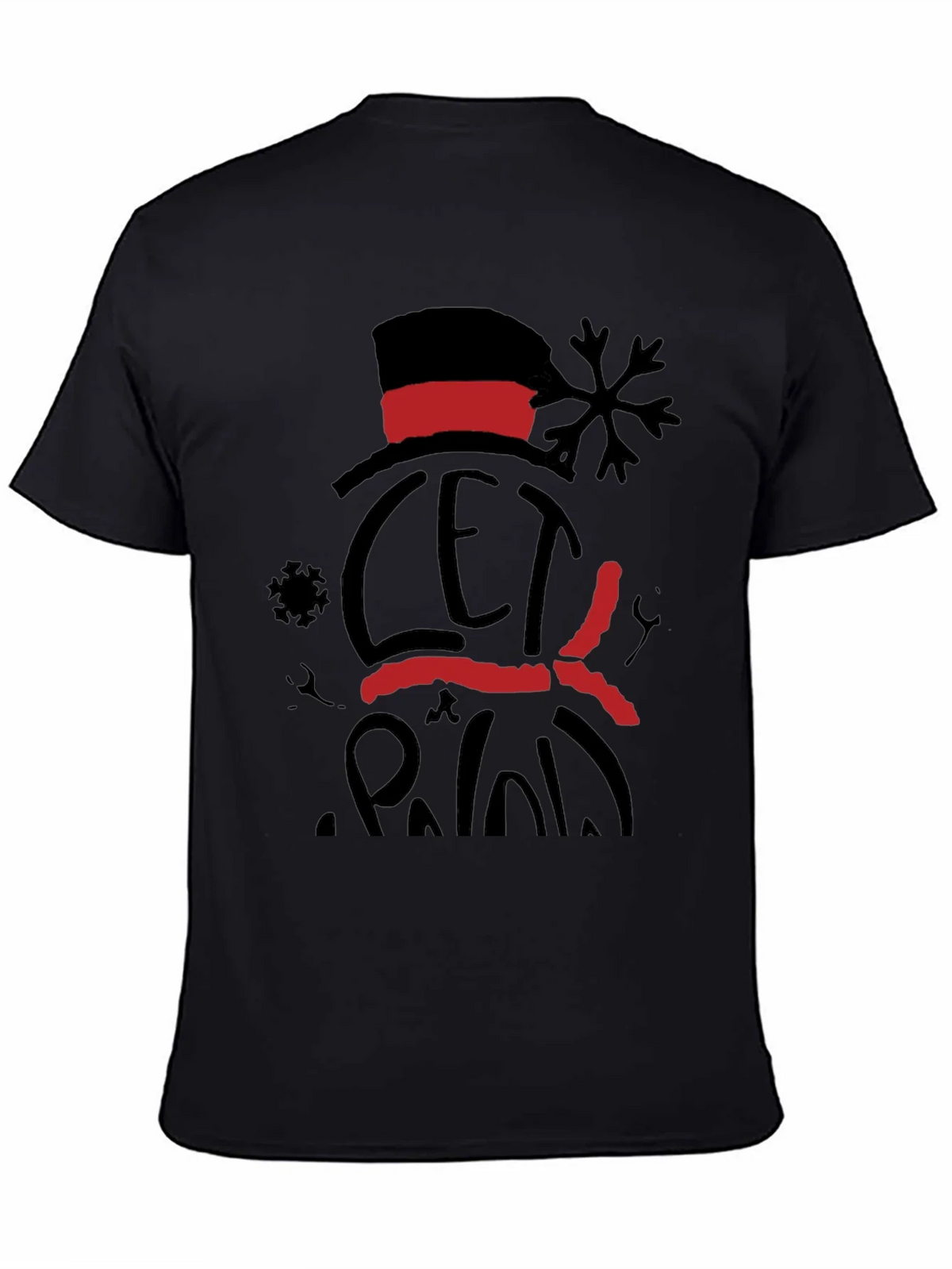 Festive Snowman Graphic Tee - Let it Snow product image 4