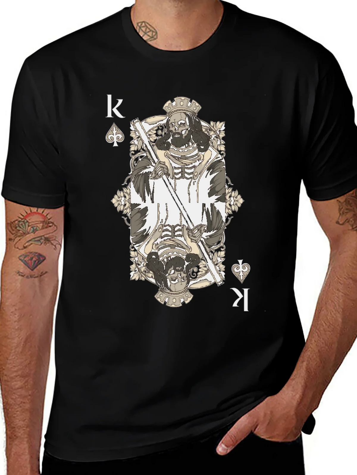 King of Spades T-Shirt - Grim Reaper Design product image 1
