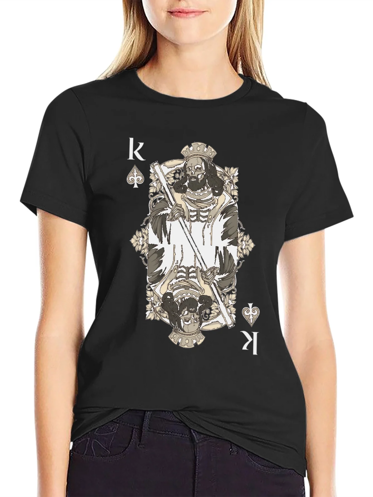 King of Spades T-Shirt - Grim Reaper Design product image 2