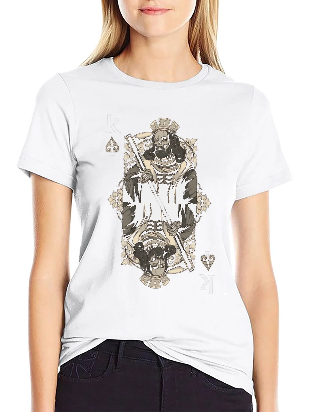 King of Spades T-Shirt - Grim Reaper Design product image 8