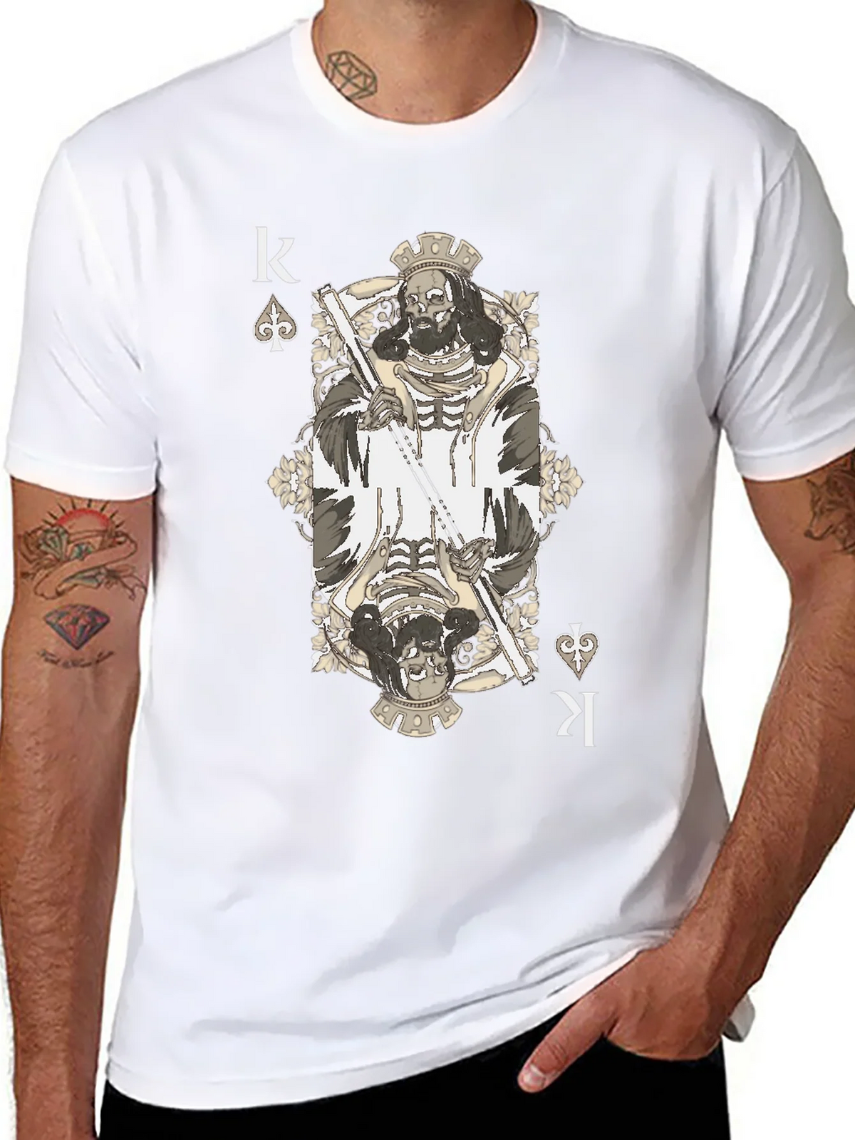 King of Spades T-Shirt - Grim Reaper Design product image 7
