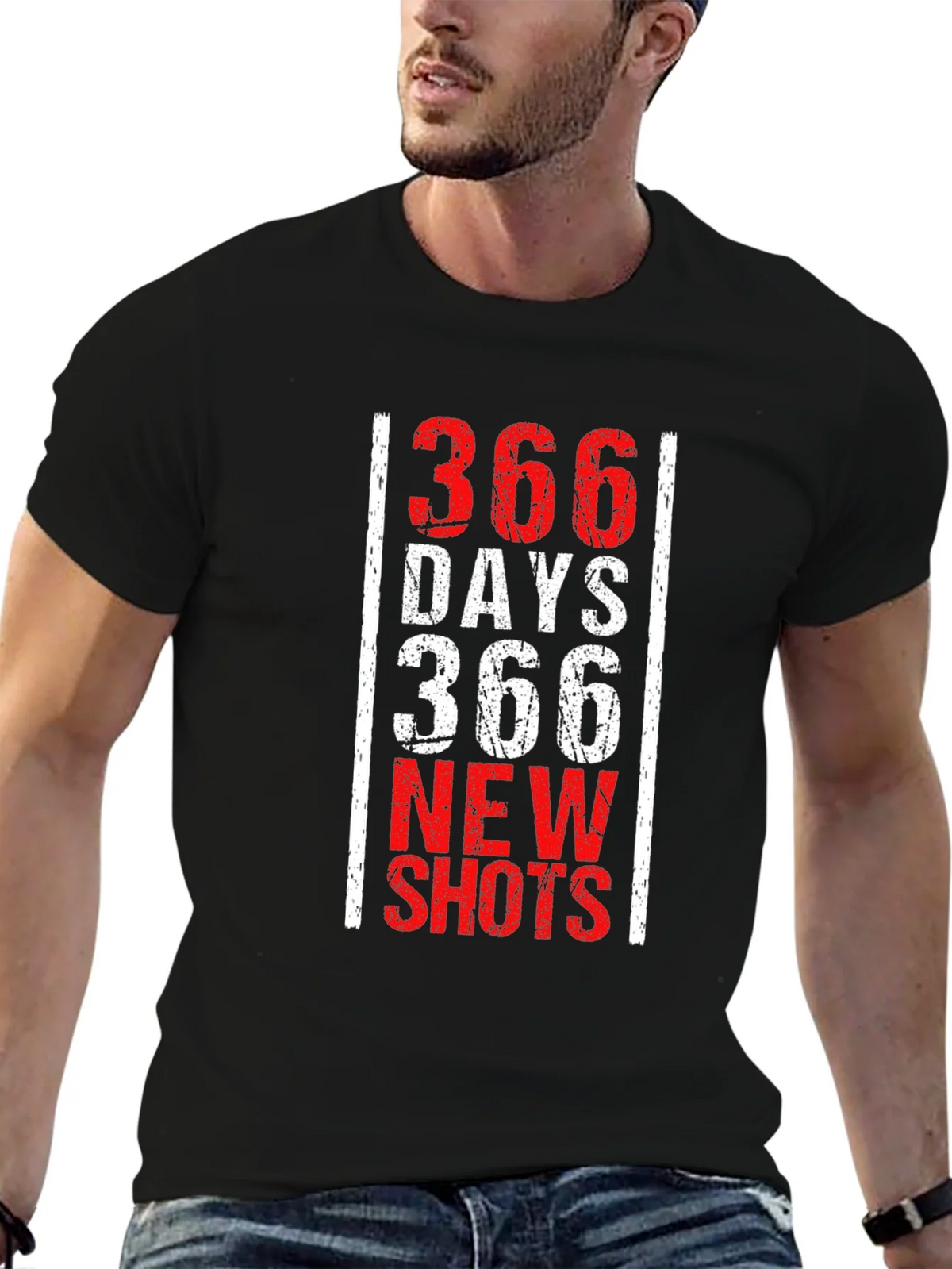 366 Days New Shots Black Graphic Tee product image 6