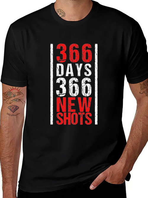 366 Days New Shots Black Graphic Tee product image 1
