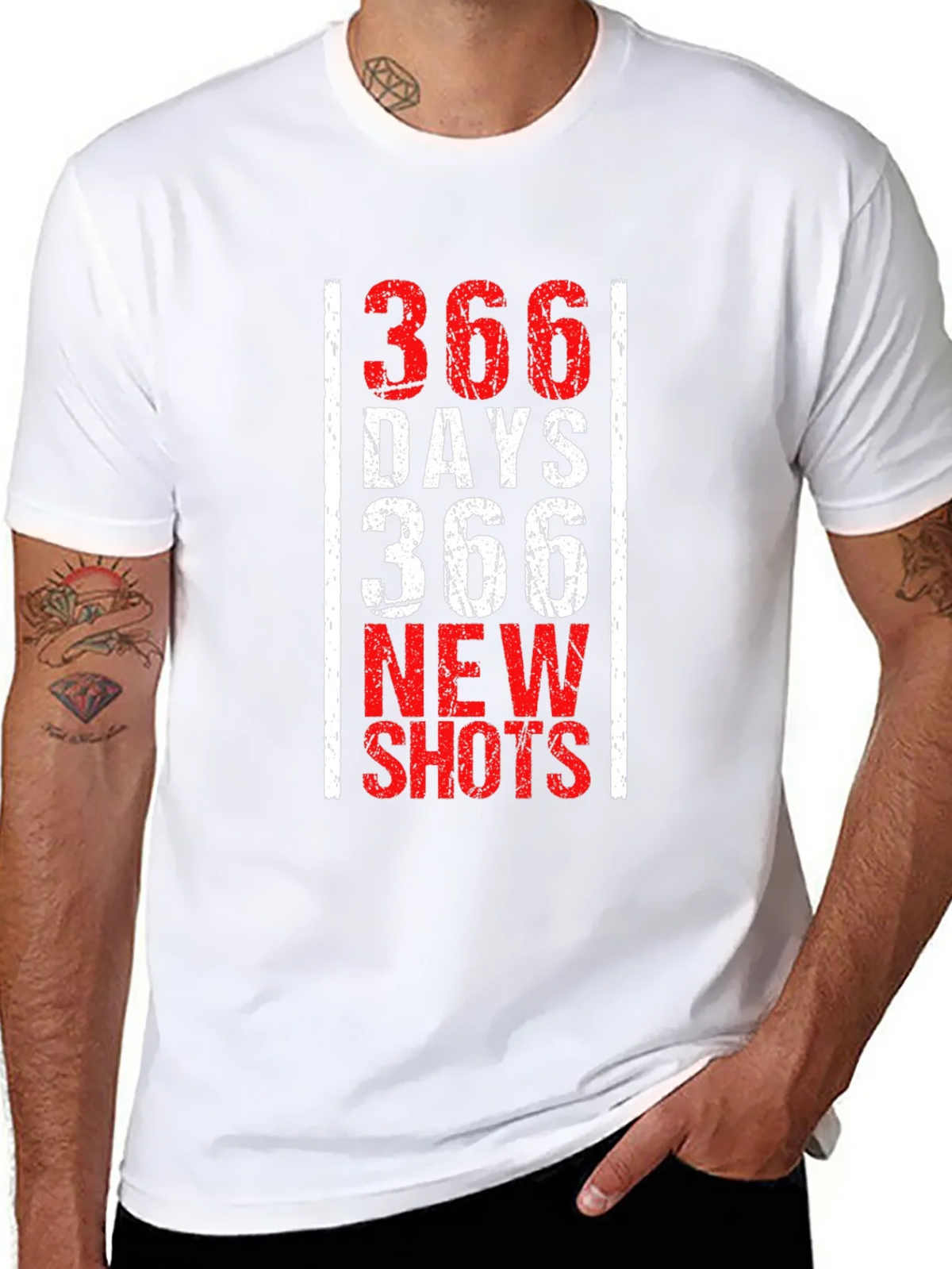 366 Days New Shots Black Graphic Tee product image 7