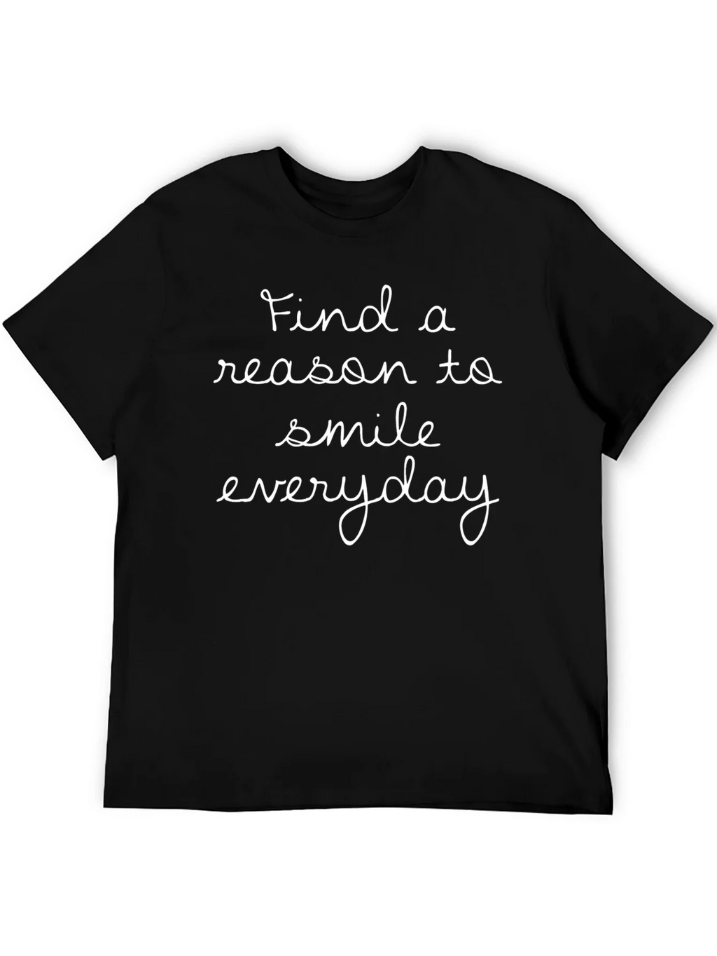 Inspirational Everyday Smile Black T-Shirt product image 5