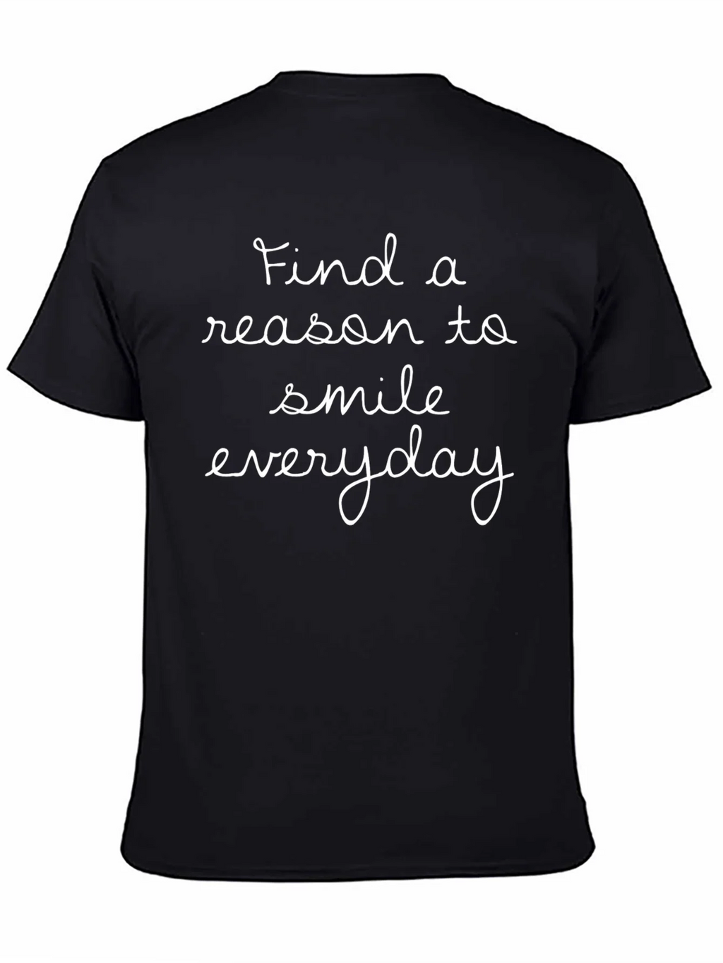 Inspirational Everyday Smile Black T-Shirt product image 4