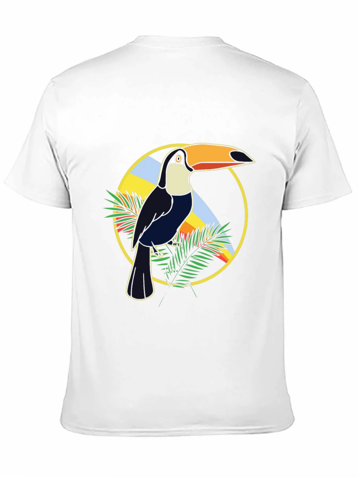 Tropical Toucan Graphic Tee - Black Cotton T-Shirt product image 10