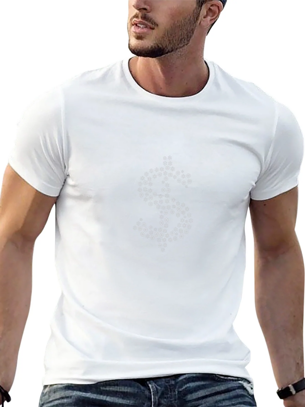 Dollar Sign Hexagon Pattern T-Shirt product image 6