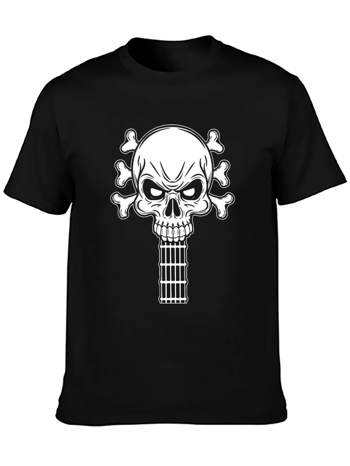 Skull & Bones Guitar Cage T-Shirt - Black product image 3