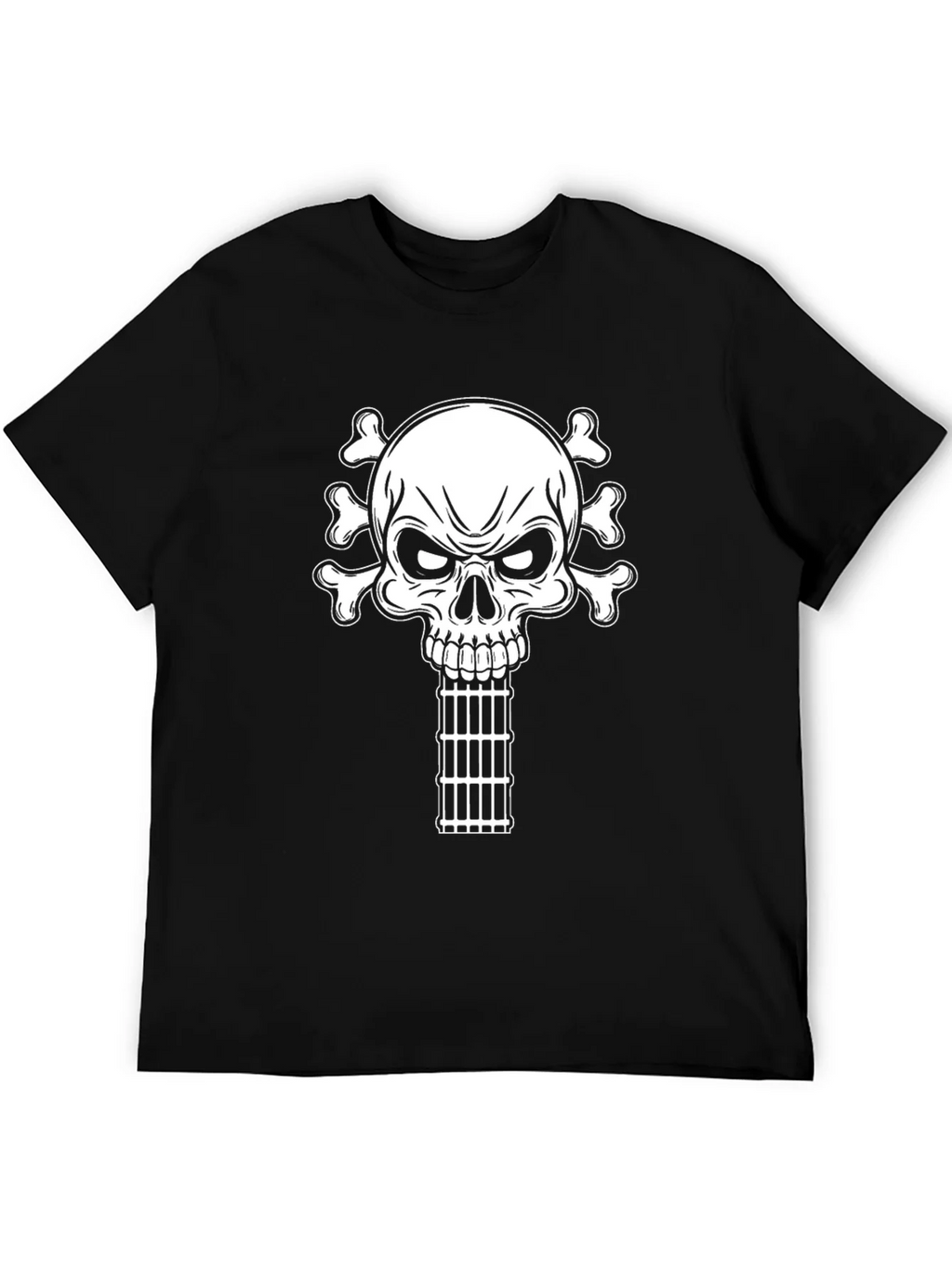 Skull & Bones Guitar Cage T-Shirt - Black product image 5