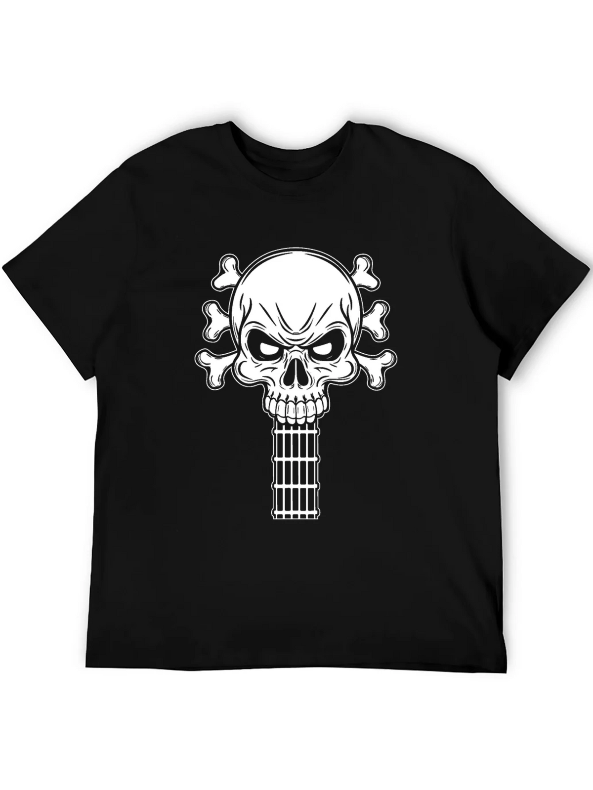 Skull & Bones Guitar Cage T-Shirt - Black product image 5