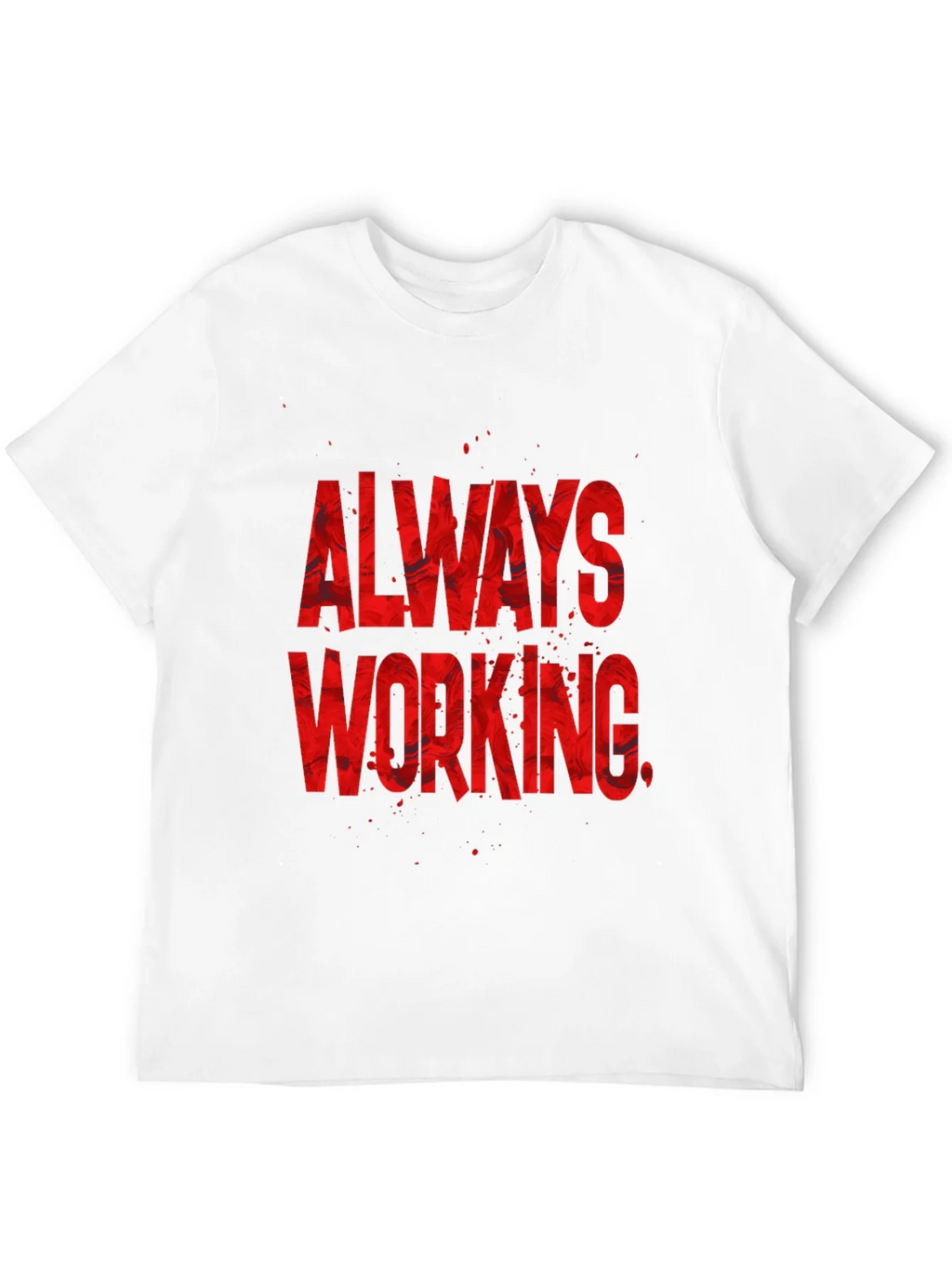 Always Working Graphic Tee - Black Cotton Blend product image 11