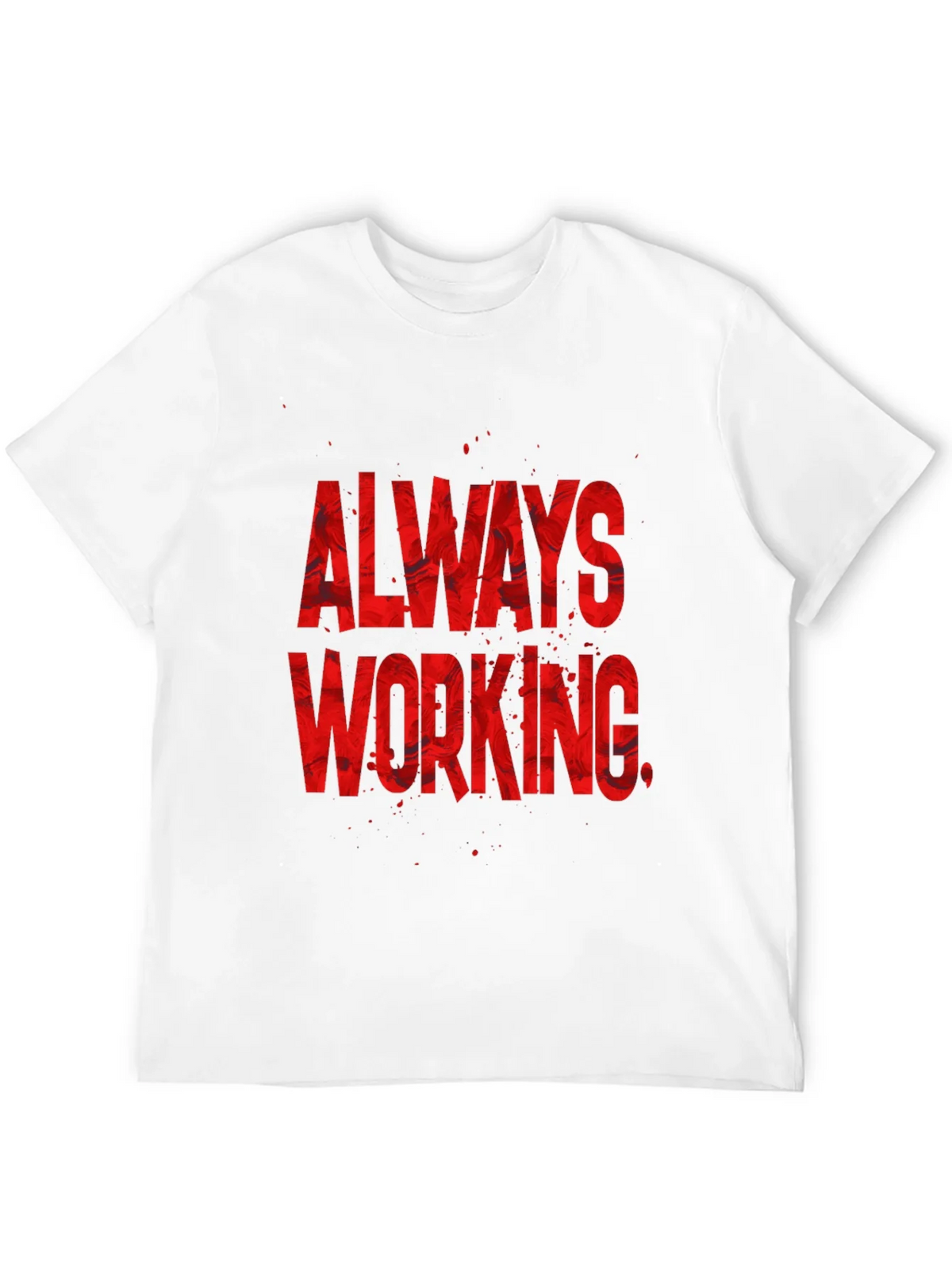 Always Working Graphic Tee - Black Cotton Blend product image 11