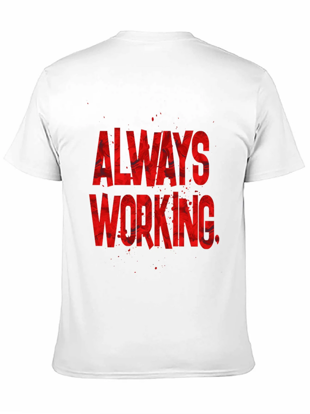 Always Working Graphic Tee - Black Cotton Blend product image 10