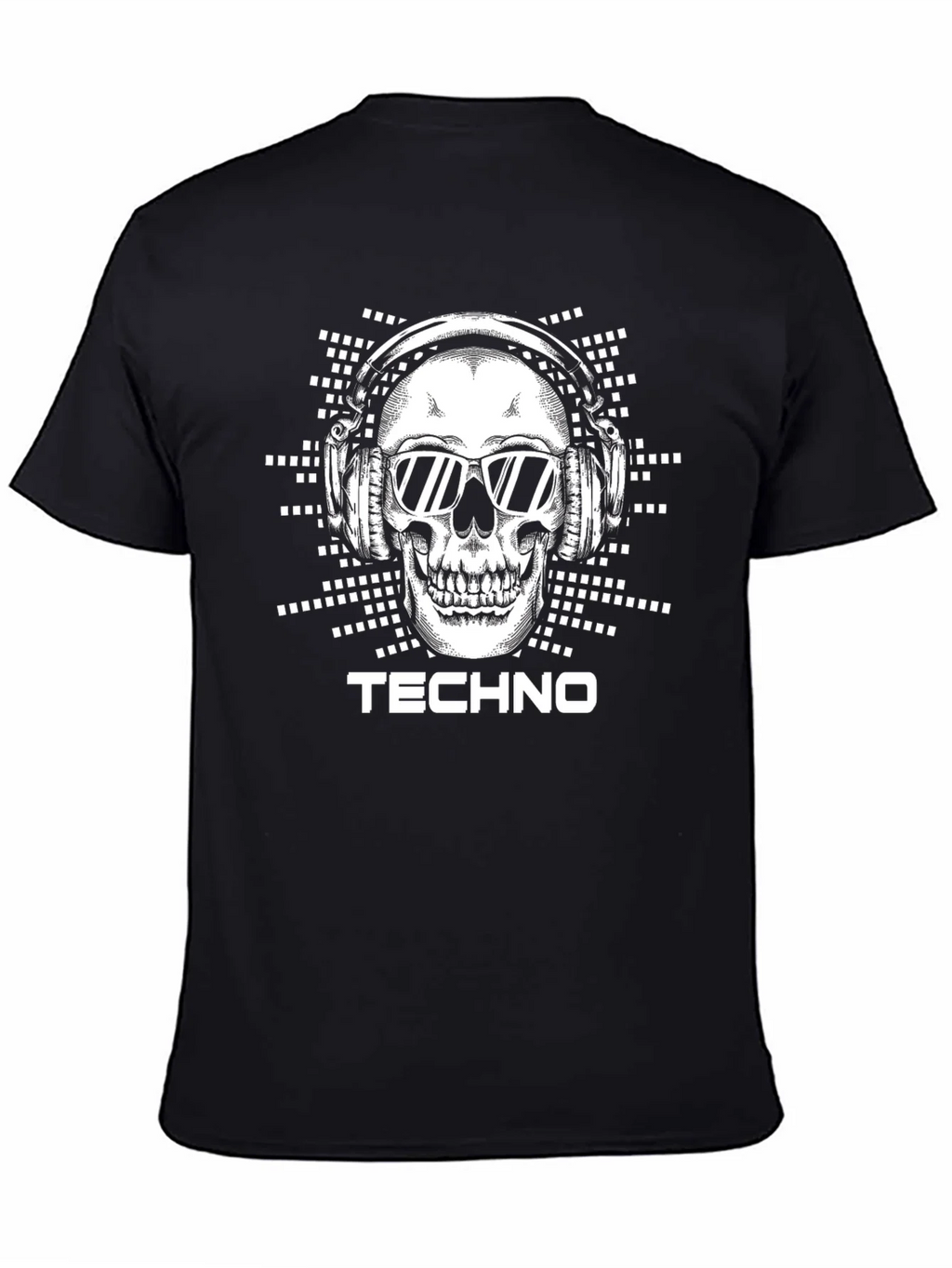 Techno Skull T-Shirt - DJ Wearing Headphones product image 4