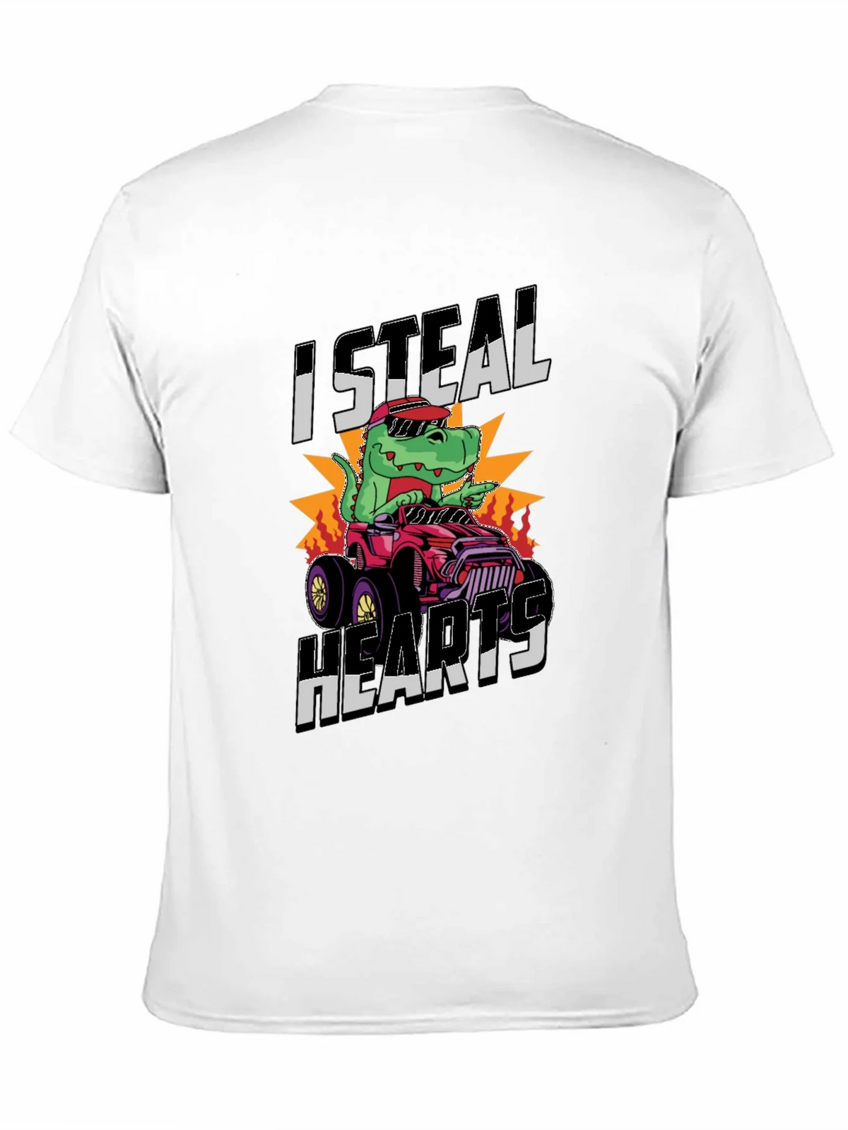 I Steal Hearts Dinosaur Monster Truck Graphic Tee product image 10