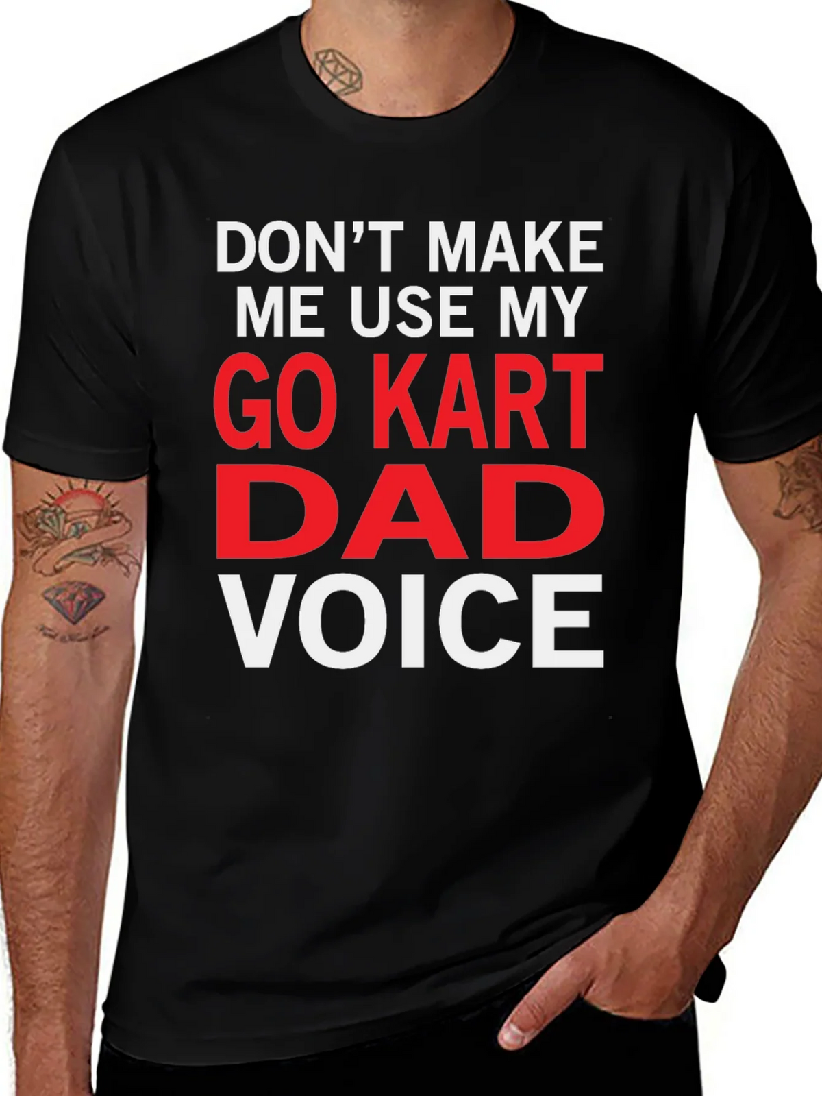 Go Kart Dad Voice Funny T-Shirt product image 1