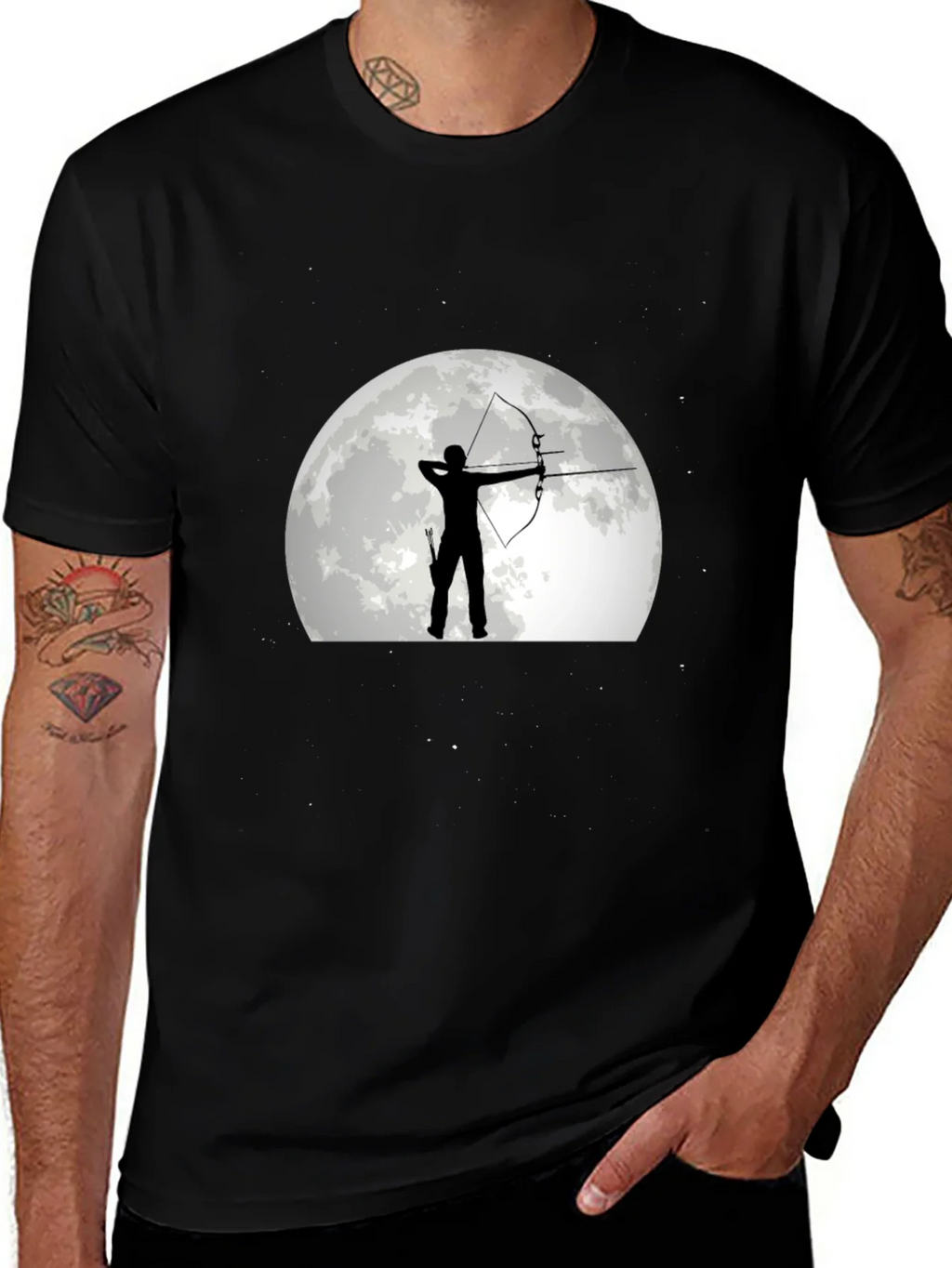 Archer Moon T-Shirt - Unique Graphic Tee product image 1