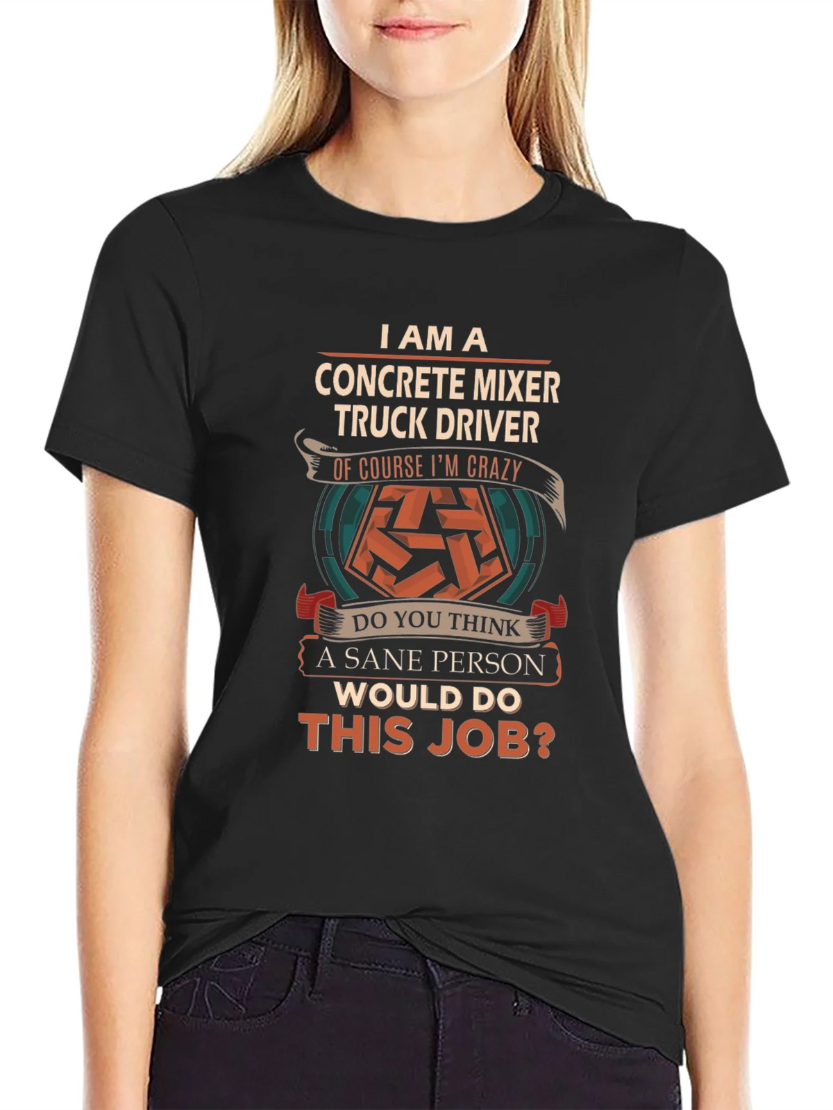 Crazy Concrete Mixer Truck Driver T-Shirt product image 2