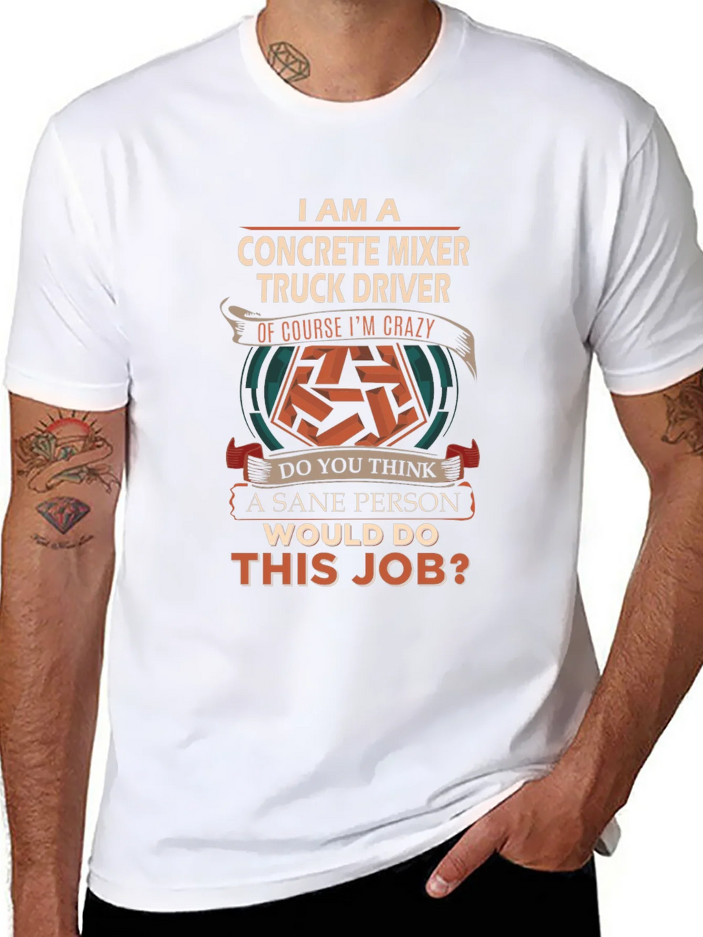 Crazy Concrete Mixer Truck Driver T-Shirt product image 7